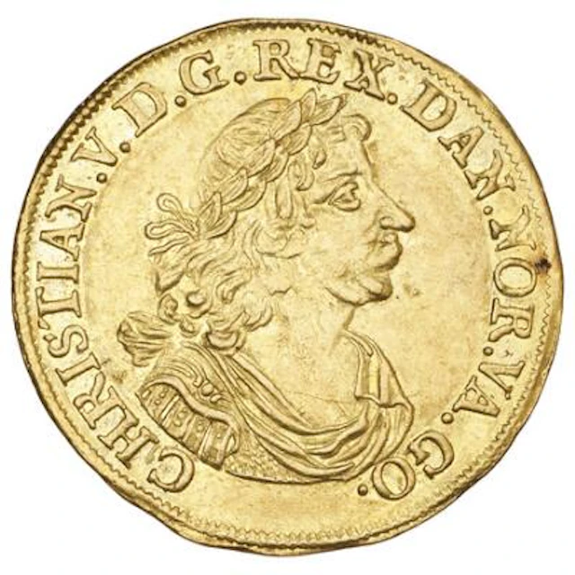 Christian V, Ducat 1672, H 2, S 2, F 140, 3.49 g - beautiful specimen