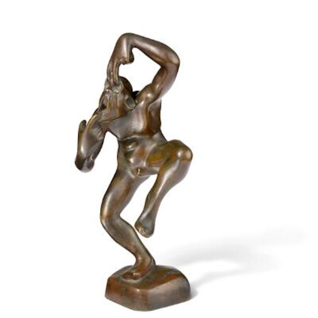 Jean René Gauguin: "Dansende mand, der vrænger ansigt", c. 1914. Signed