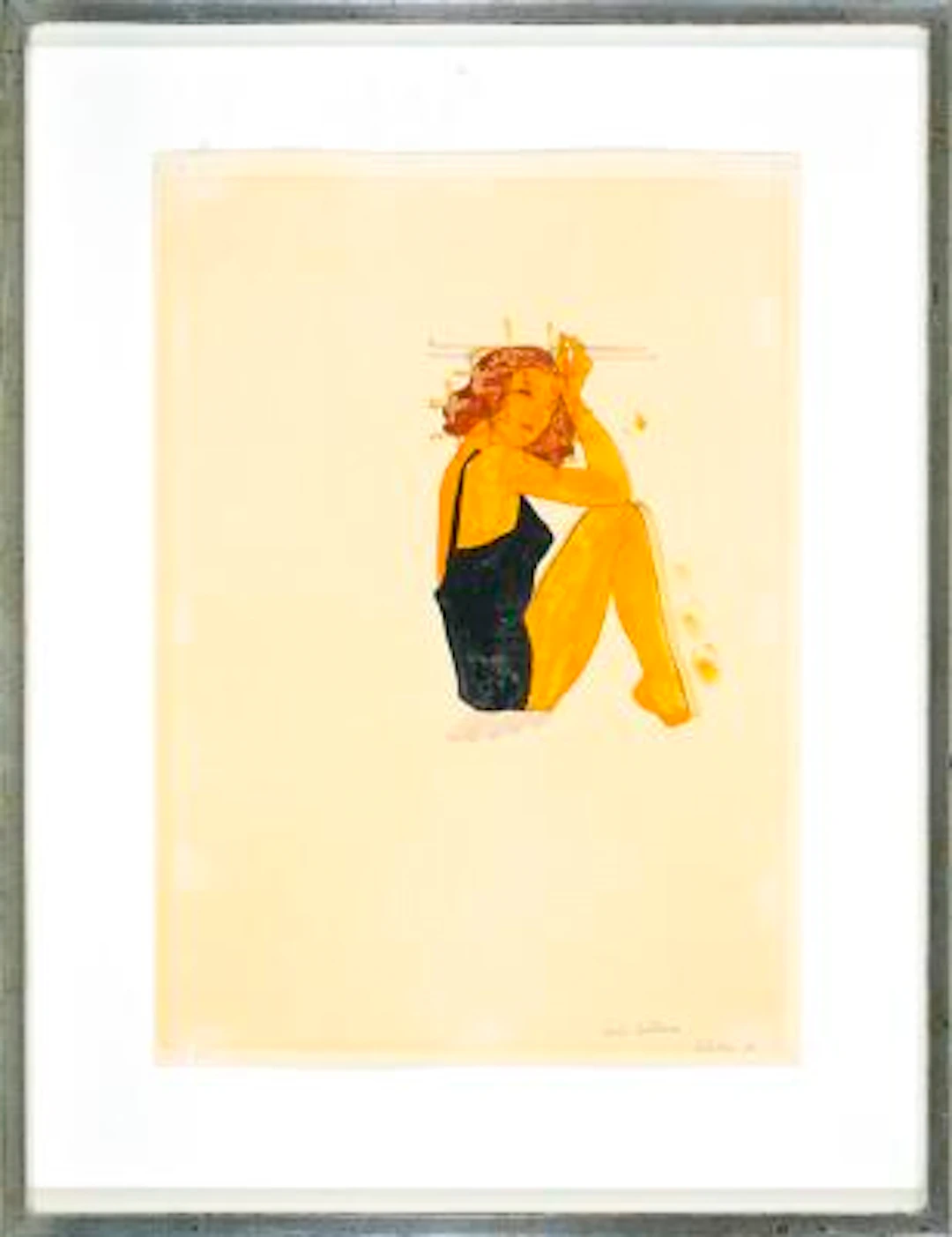 Per Kirkeby: Young Woman. Collioure Series. Signed Per Kirkeby 66.