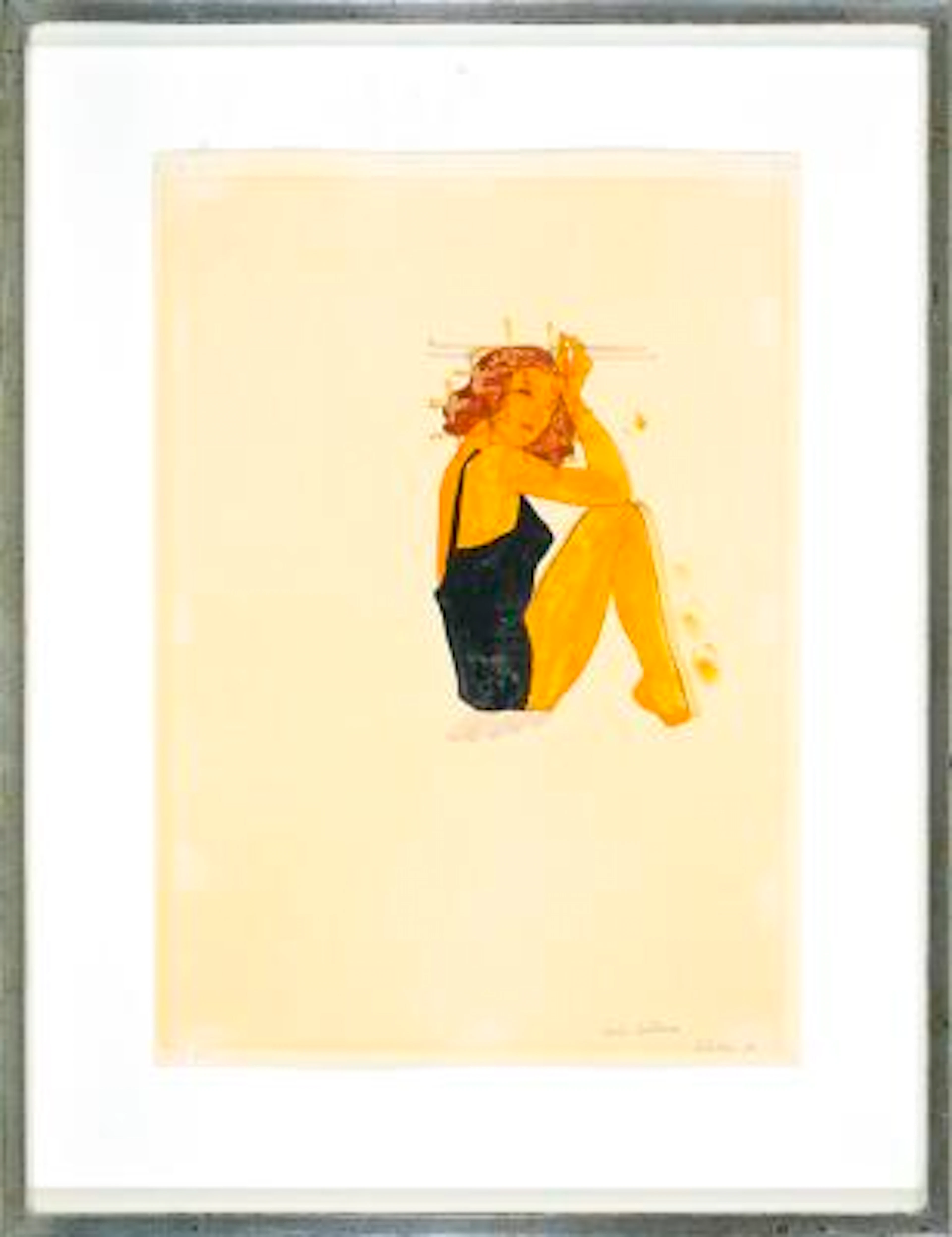Per Kirkeby: Young Woman. Collioure Series. Signed Per Kirkeby 66.