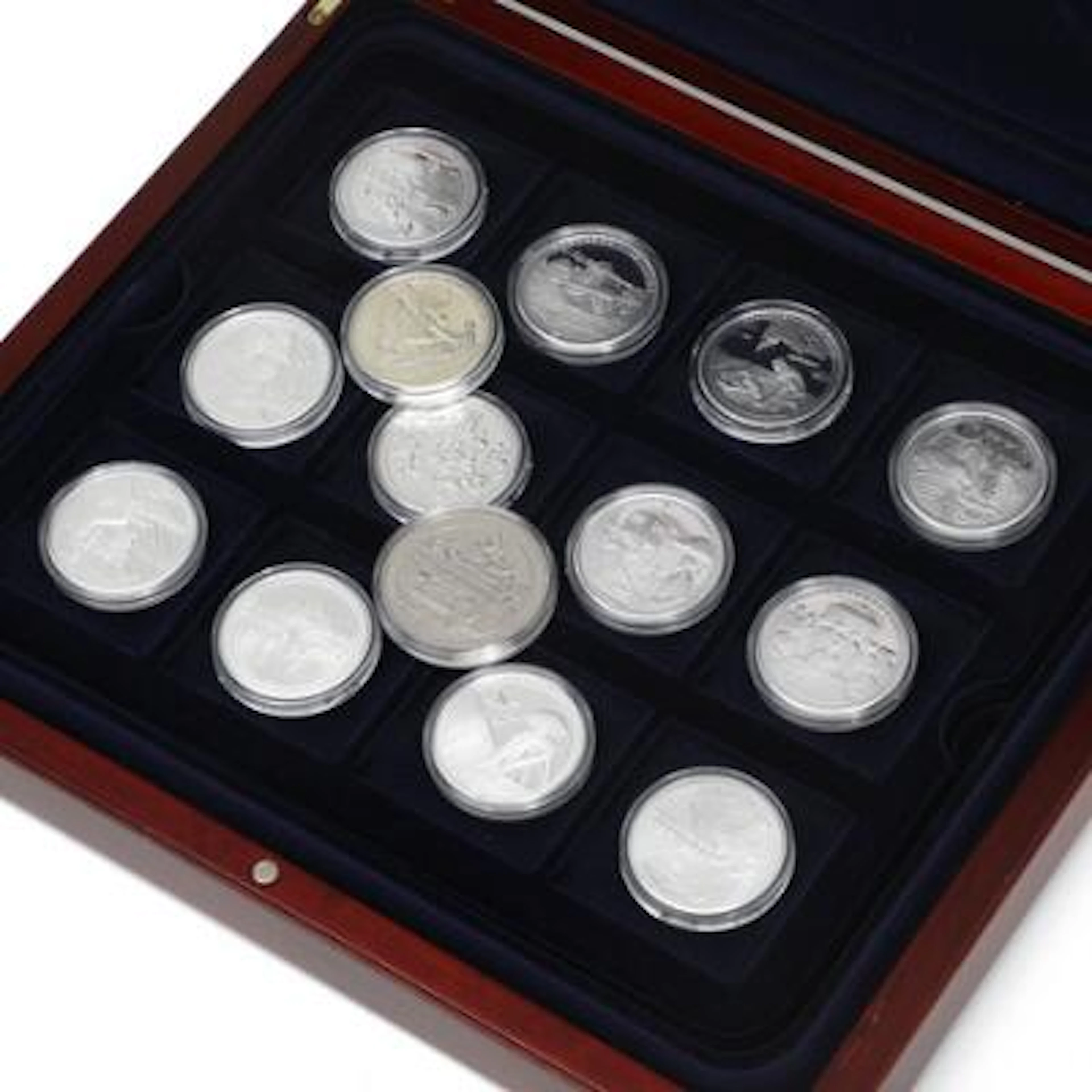 Margrethe II, collection of medals from the series “Danmark under