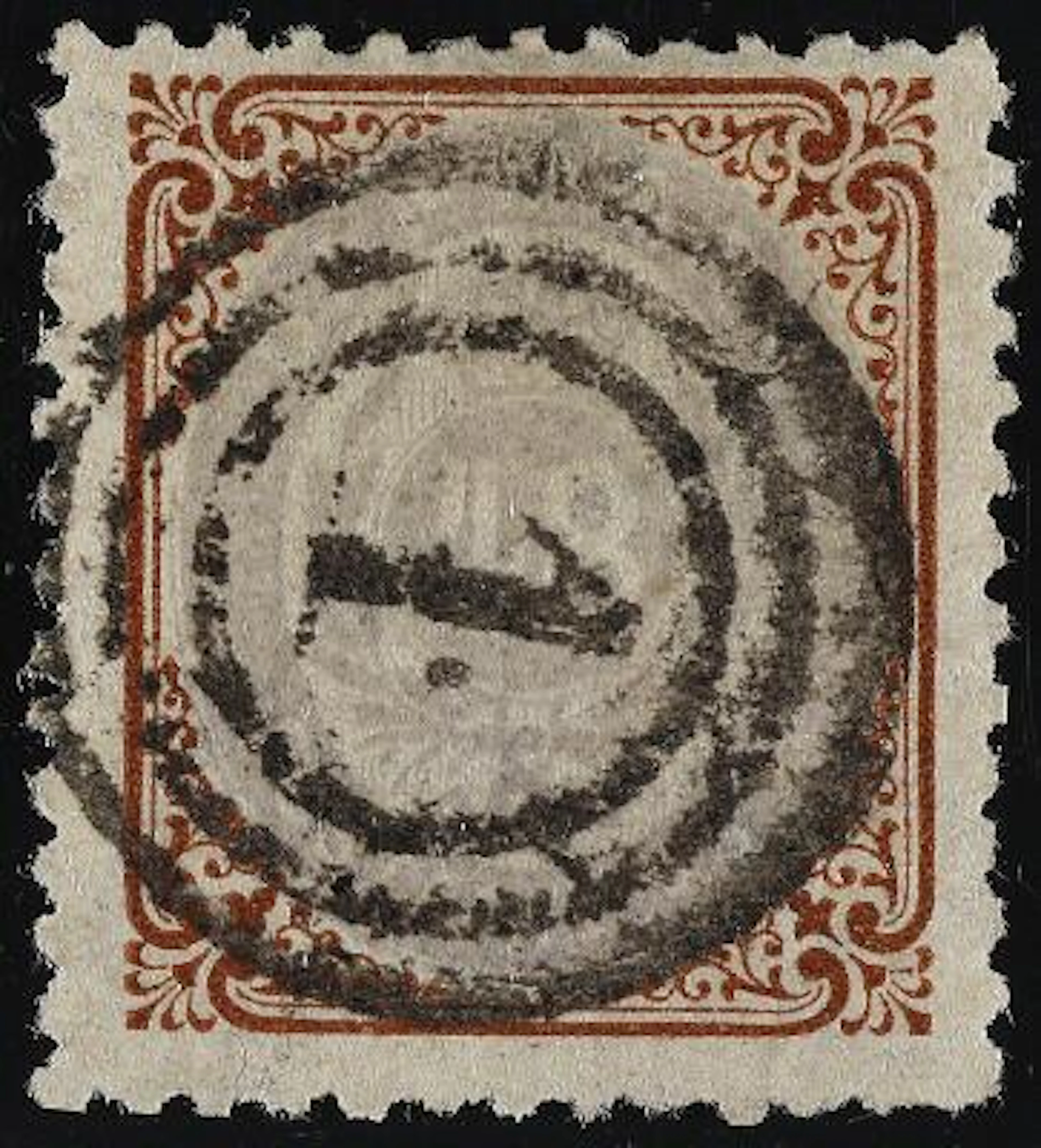 1870. 48 sk. brown/purple, pos. 80 with inverted frame. Fine used
