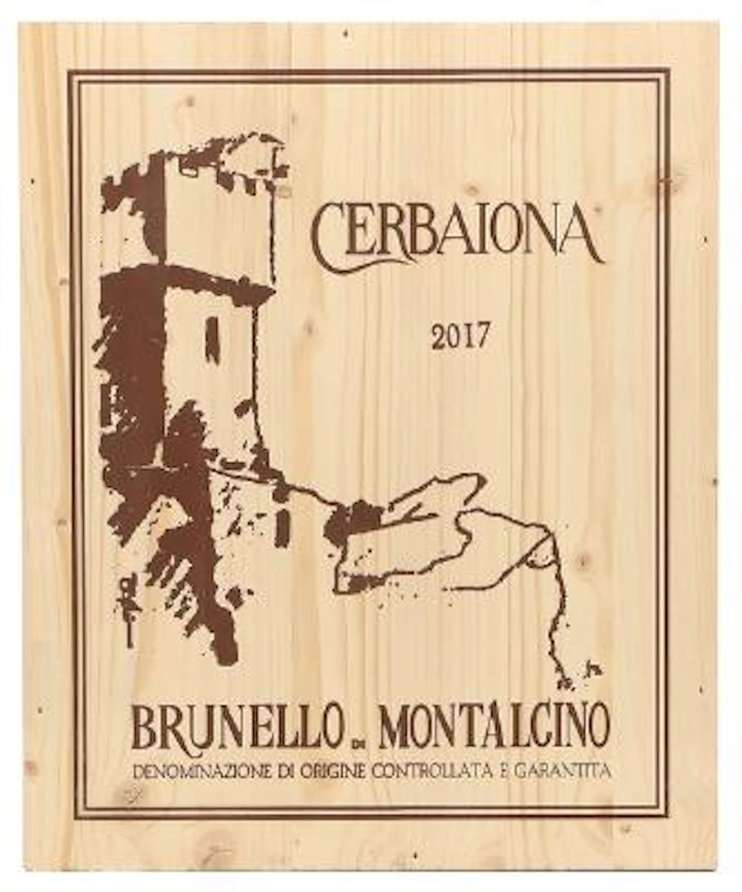 6 bts. Brunello di Montalcino, Cerbaiona 2017 A (hf/in). Owc. – Bruun