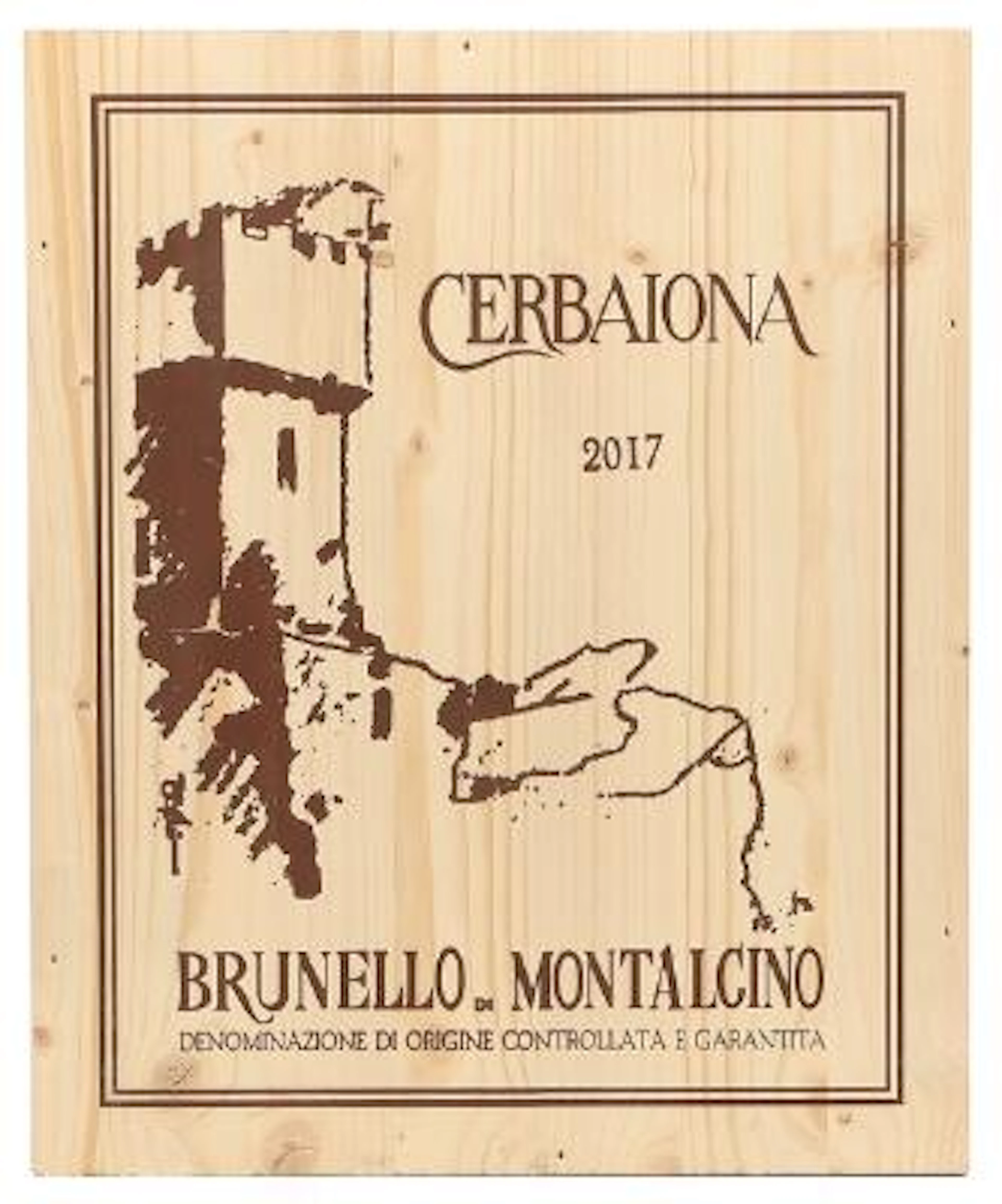 6 bts. Brunello di Montalcino, Cerbaiona 2017 A (hf/in). Owc. – Bruun