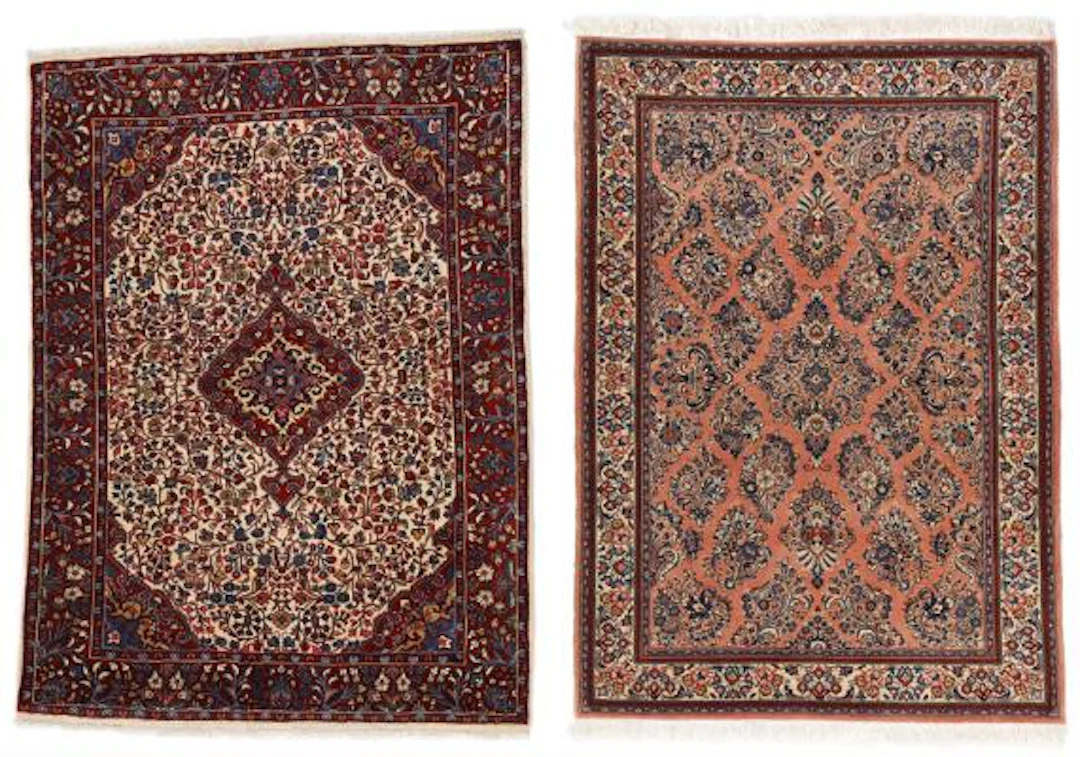 Two Persian rugs. Sarouk and Djozan. 16 x 146 cm. 108 x 145 cm. 21st