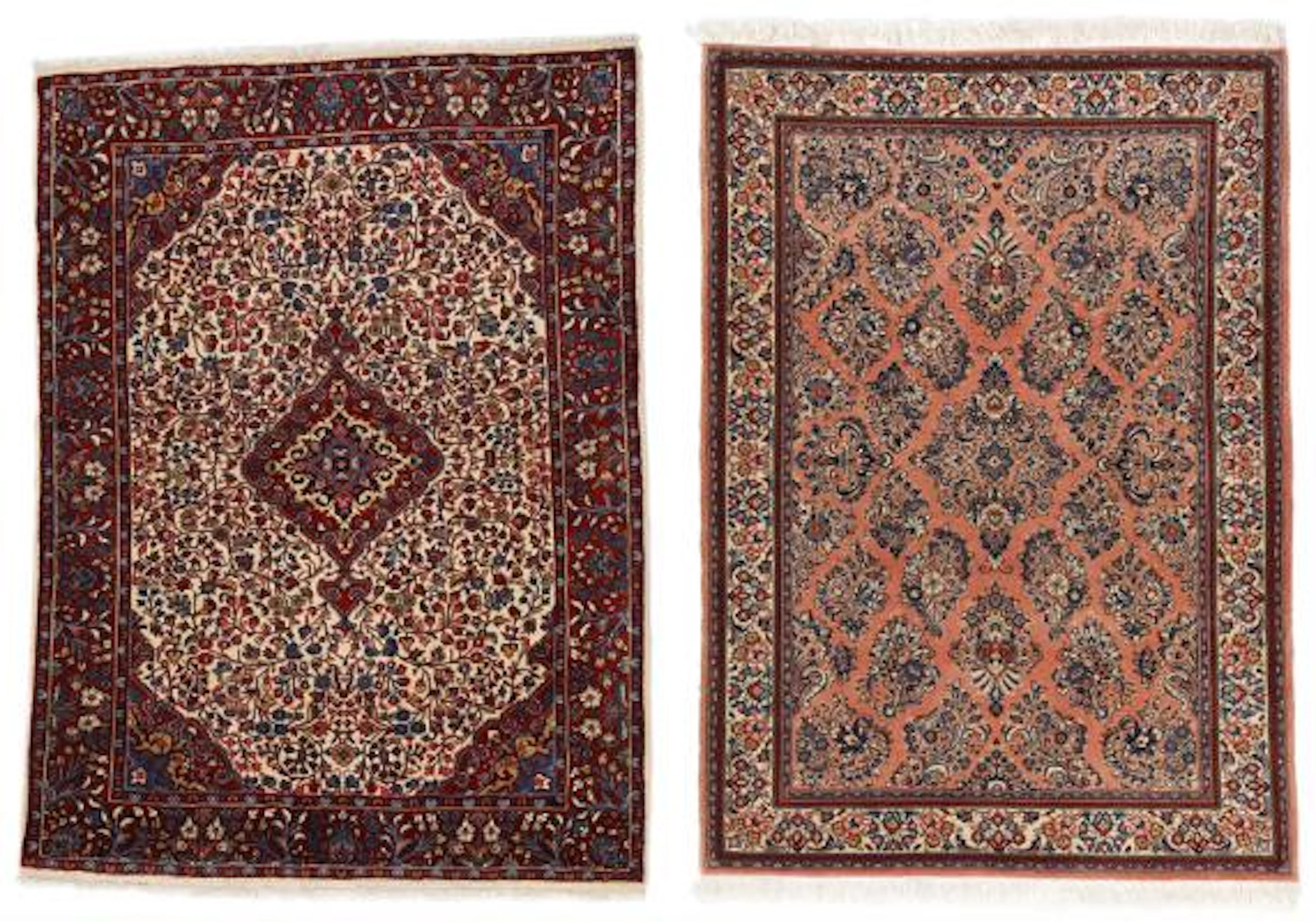 Two Persian rugs. Sarouk and Djozan. 16 x 146 cm. 108 x 145 cm. 21st