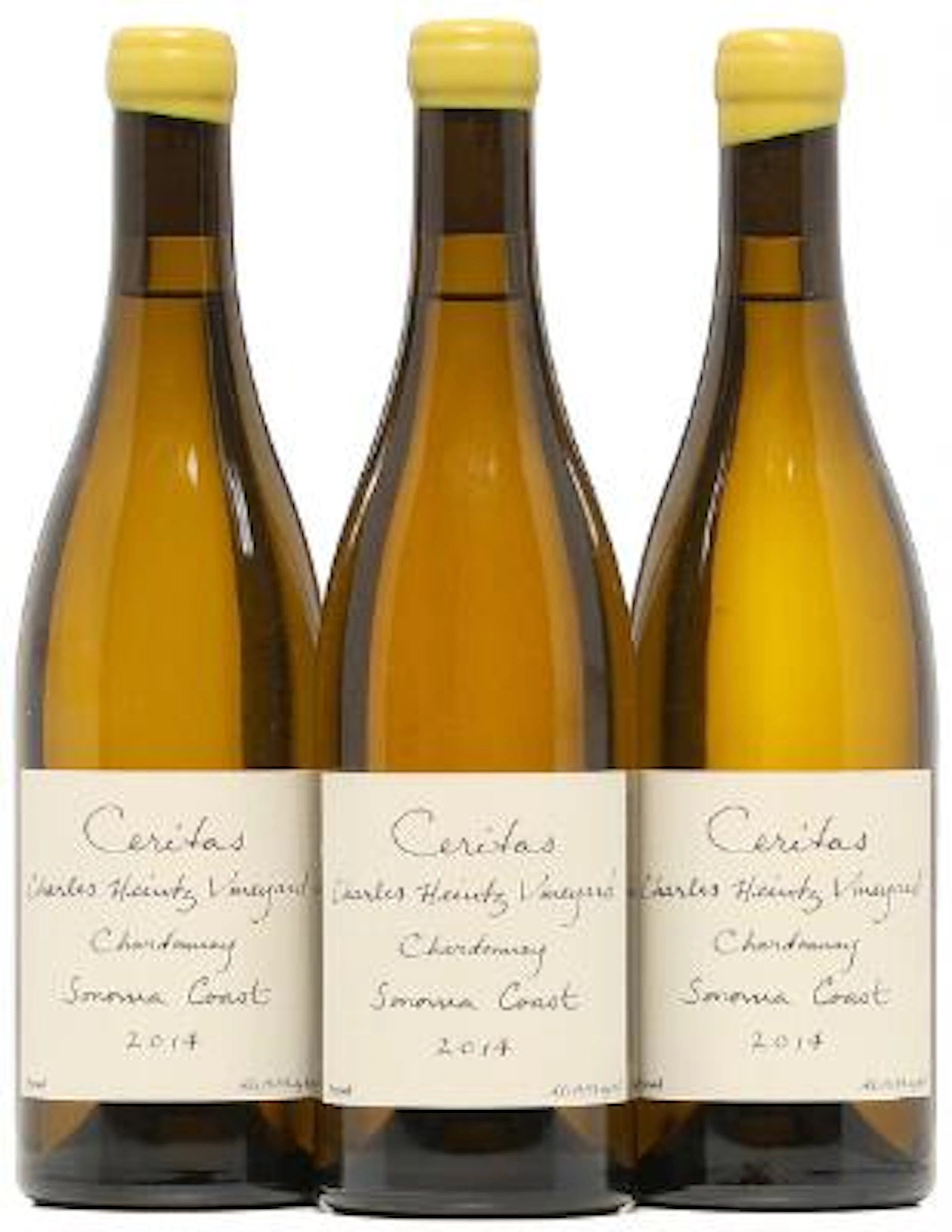 3 bts. Chardonnay "Charles Heintz Vineyard", Ceritas Wines 2014 A