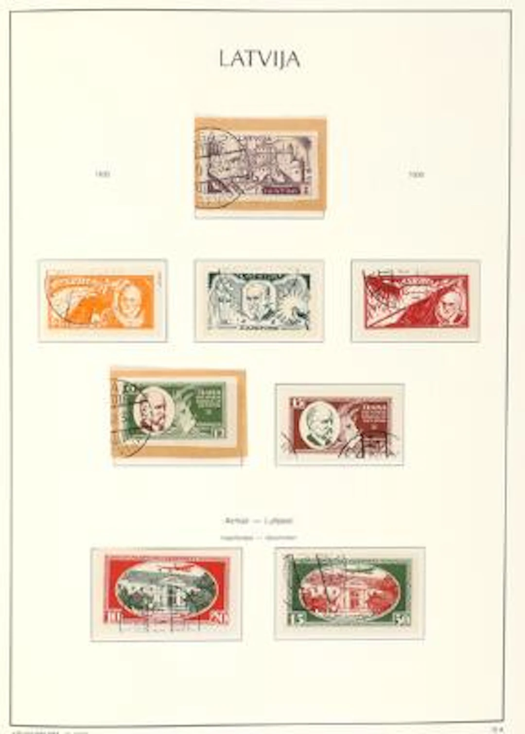 Latvia. 1918-2024. Very fine and almost complete collection in 2 Leuchtturm