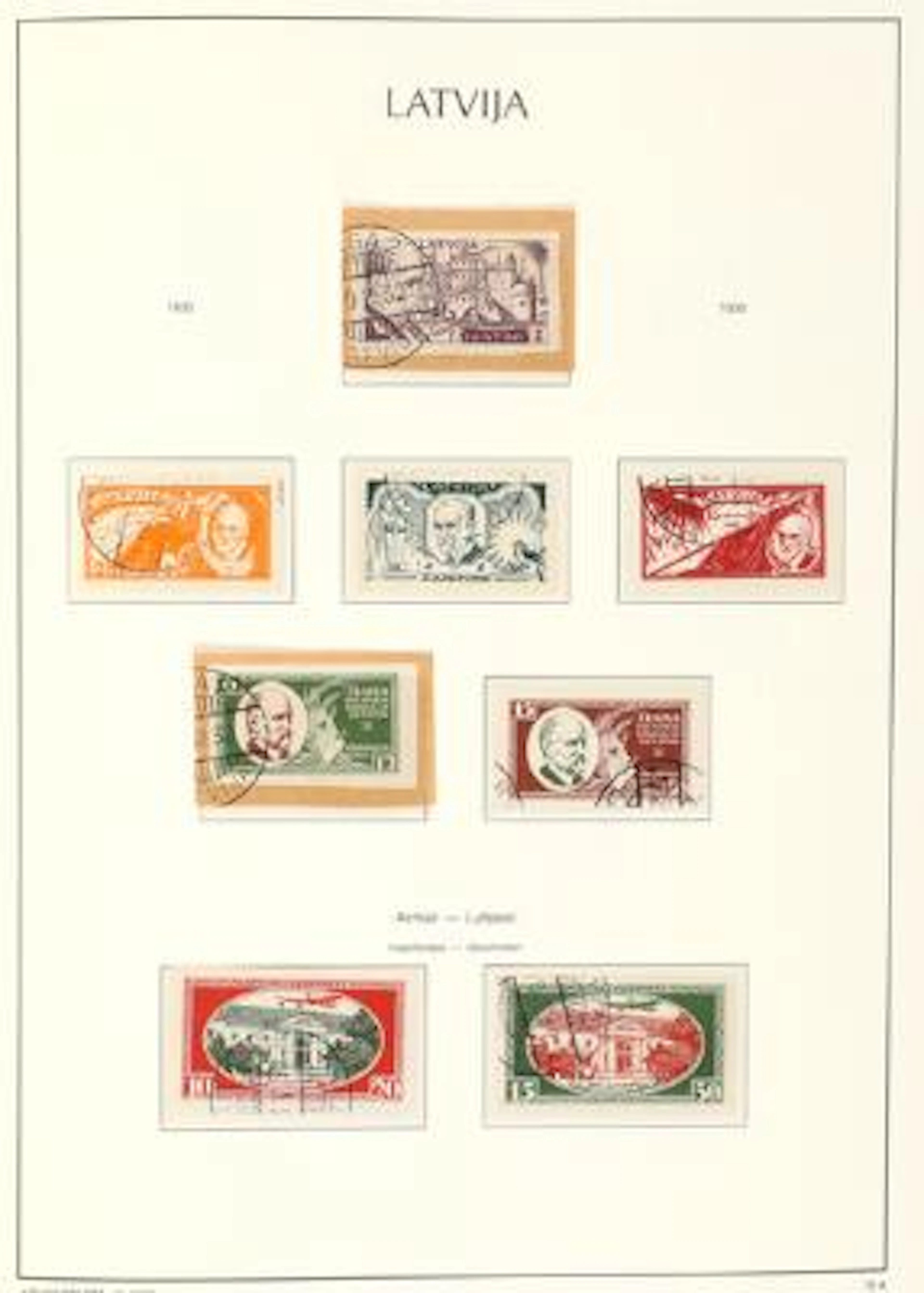 Latvia. 1918-2024. Very fine and almost complete collection in 2 Leuchtturm