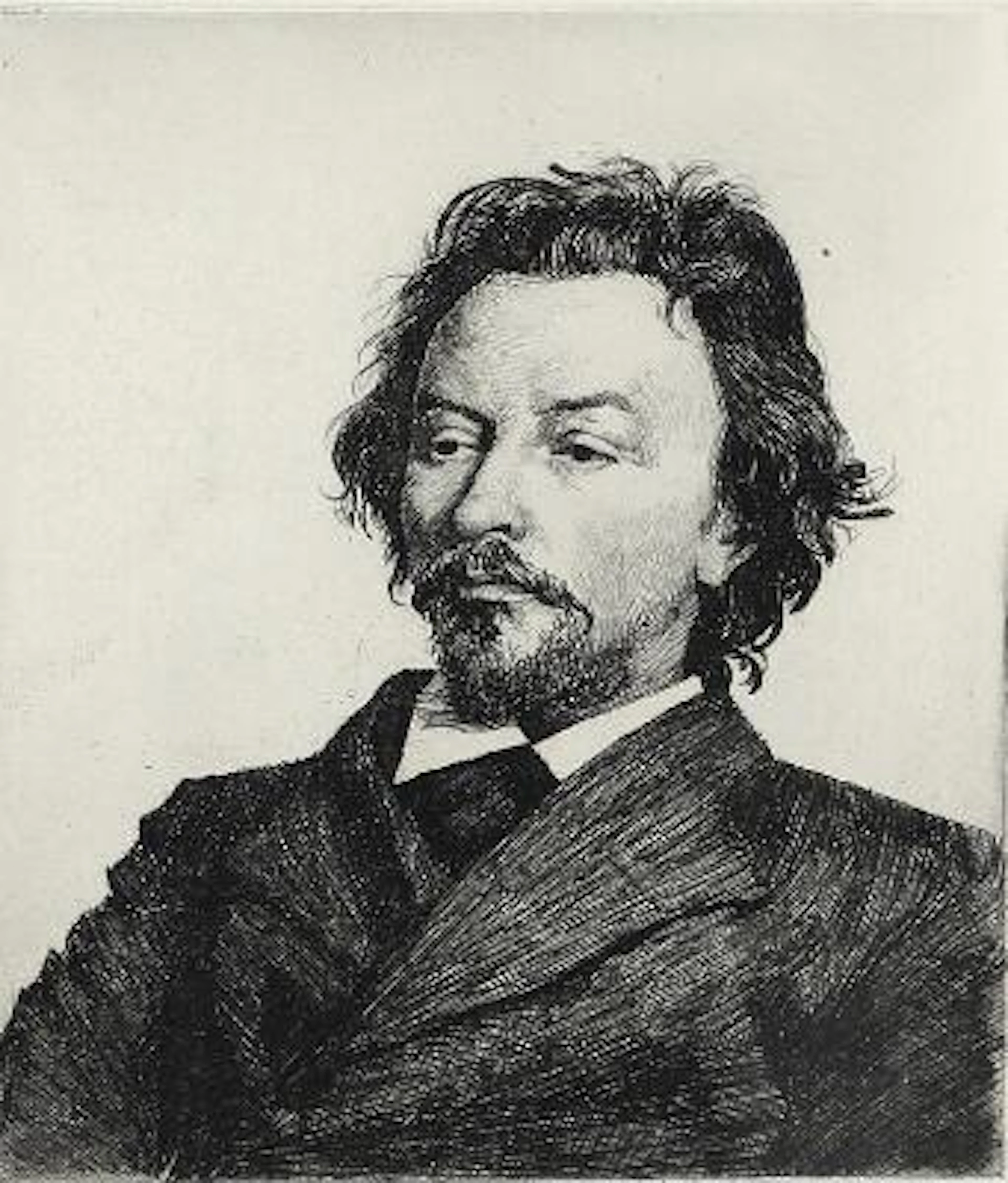 Peter Ilsted: Portrait of Vilhelm Hammershøi. 1900. Opus 44. Unsigne.