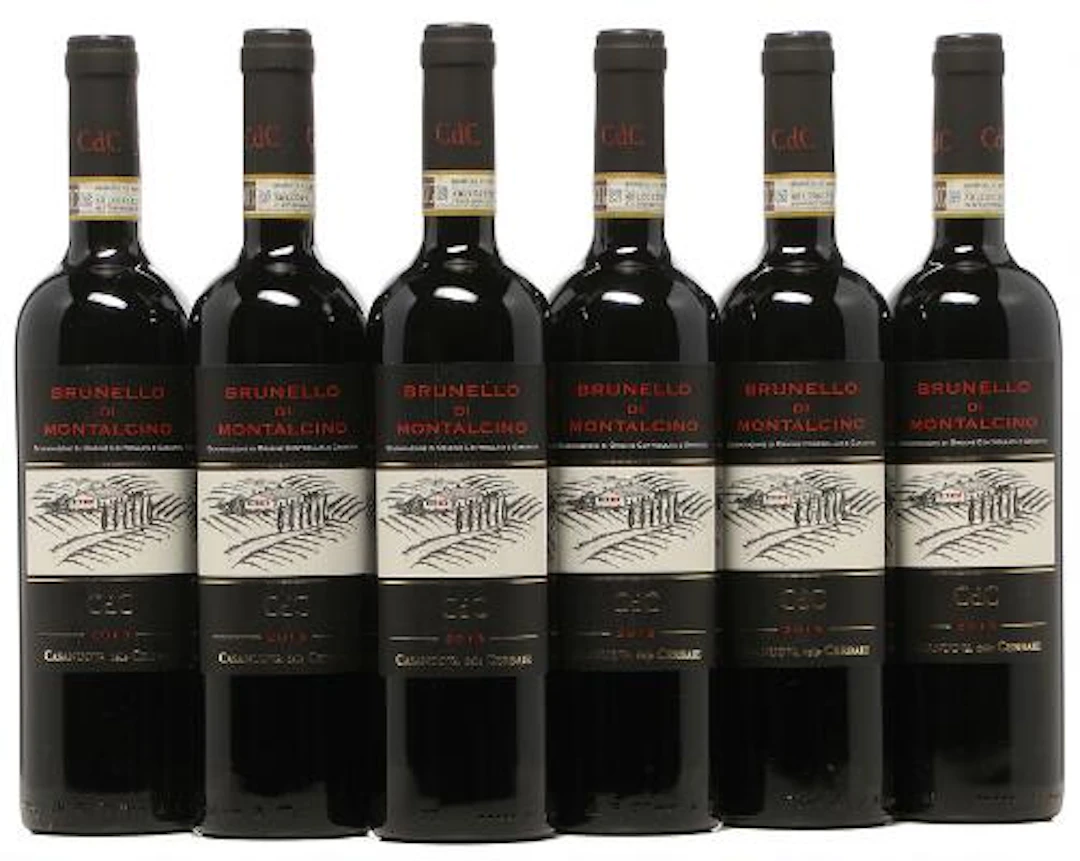 6 bts. Brunello di Montalcino, Casanuova delle Cerbaie 2013 A (hf/in).