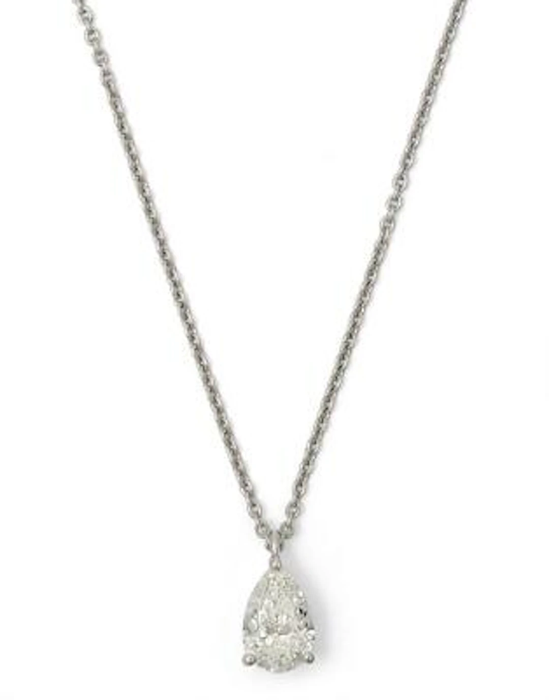 Graff: A necklace set with a diamond pendant, mounted in 18k white