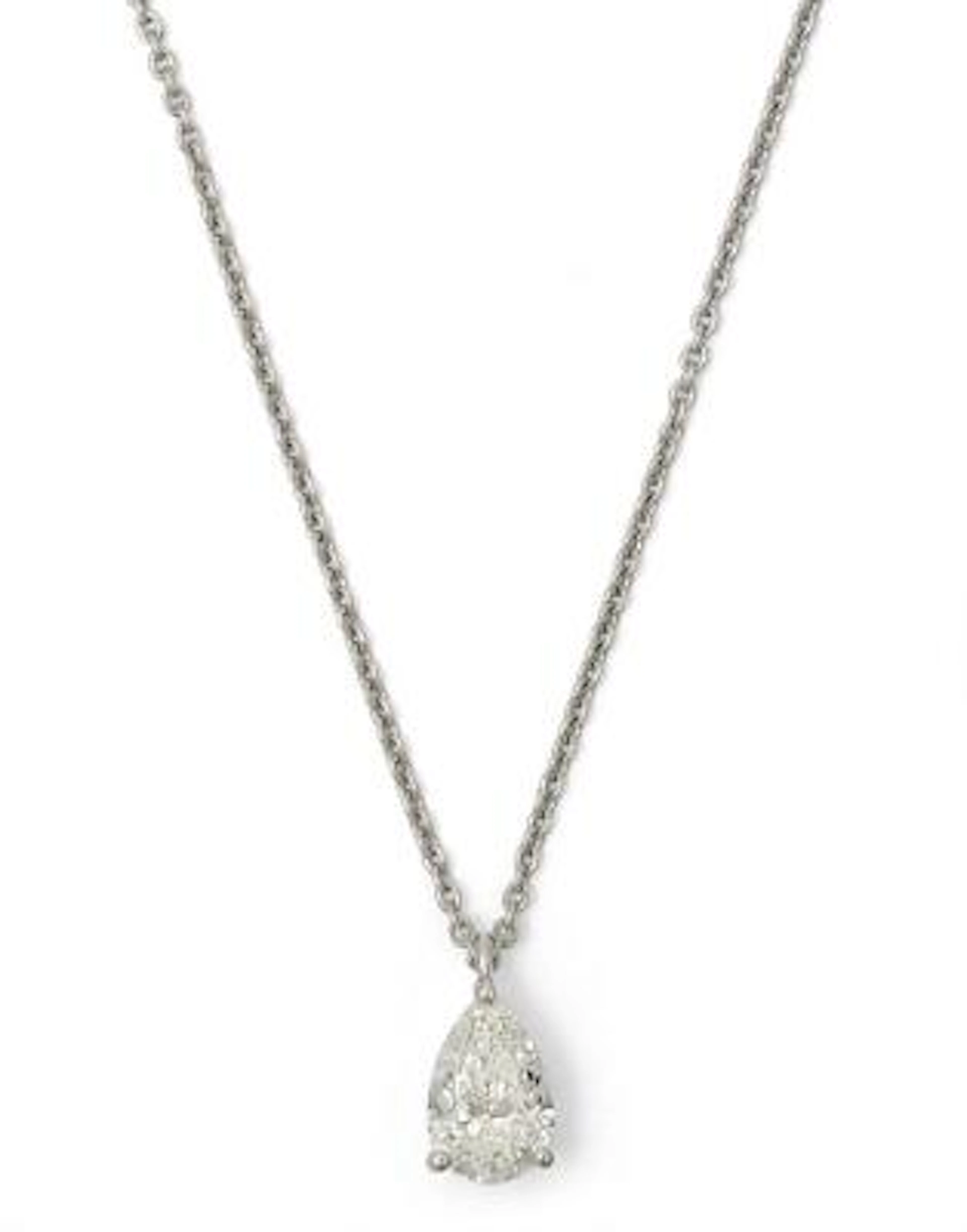 Graff: A necklace set with a diamond pendant, mounted in 18k white