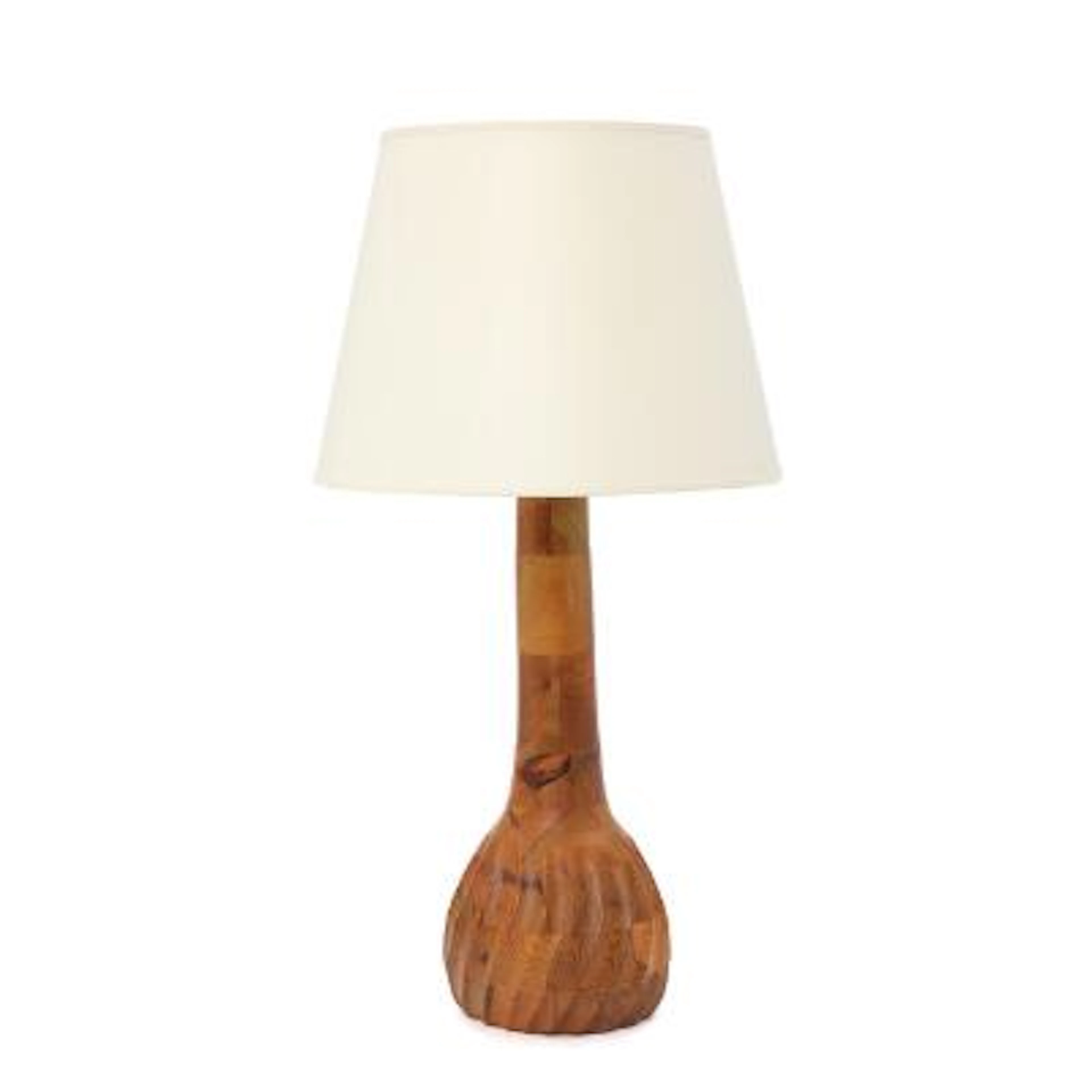 Danish design: A solid pine table lamp. 1980s. H. incl. shadeholder