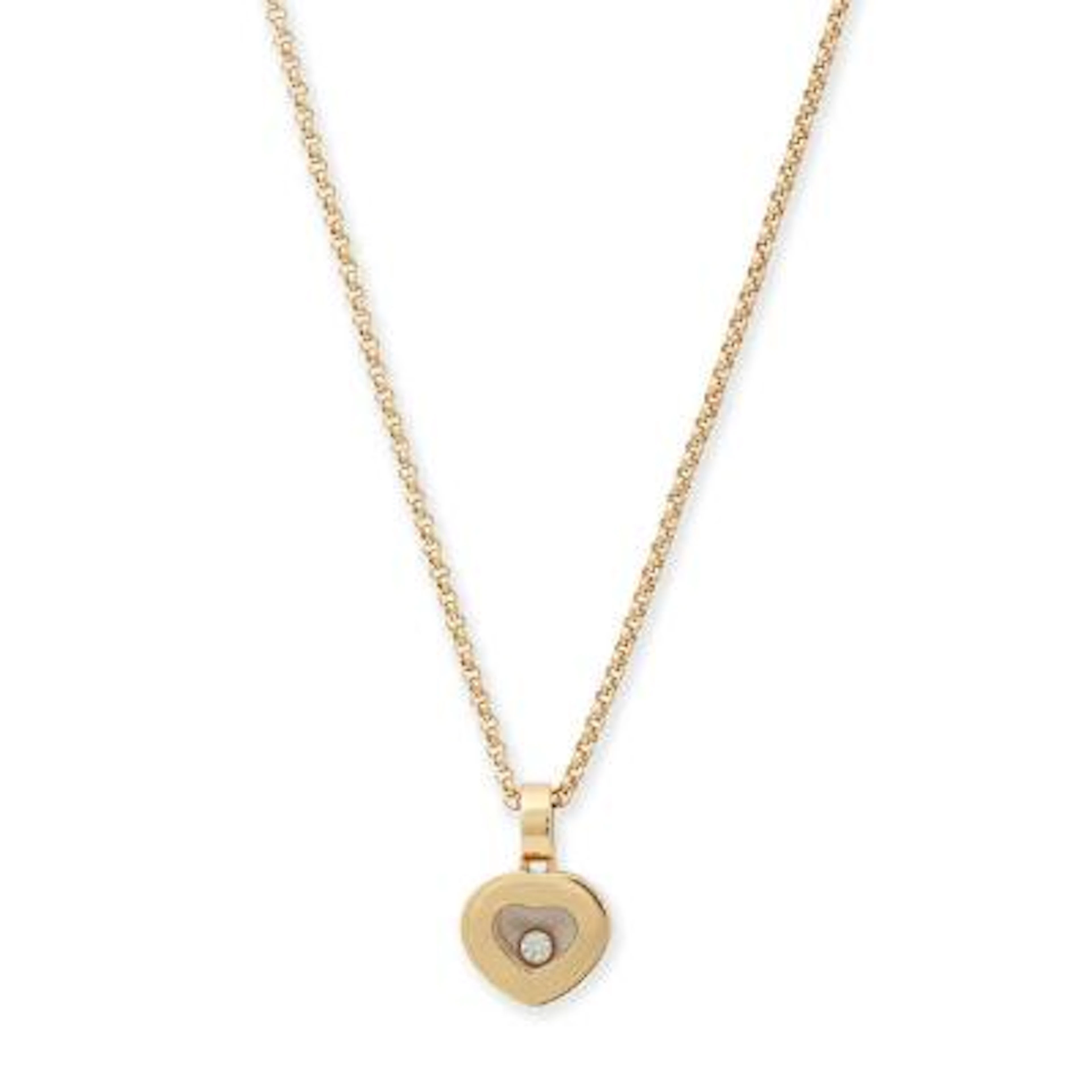 Chopard: A "Happy Diamonds Icon" diamond pendant, mounted in 18k gold.