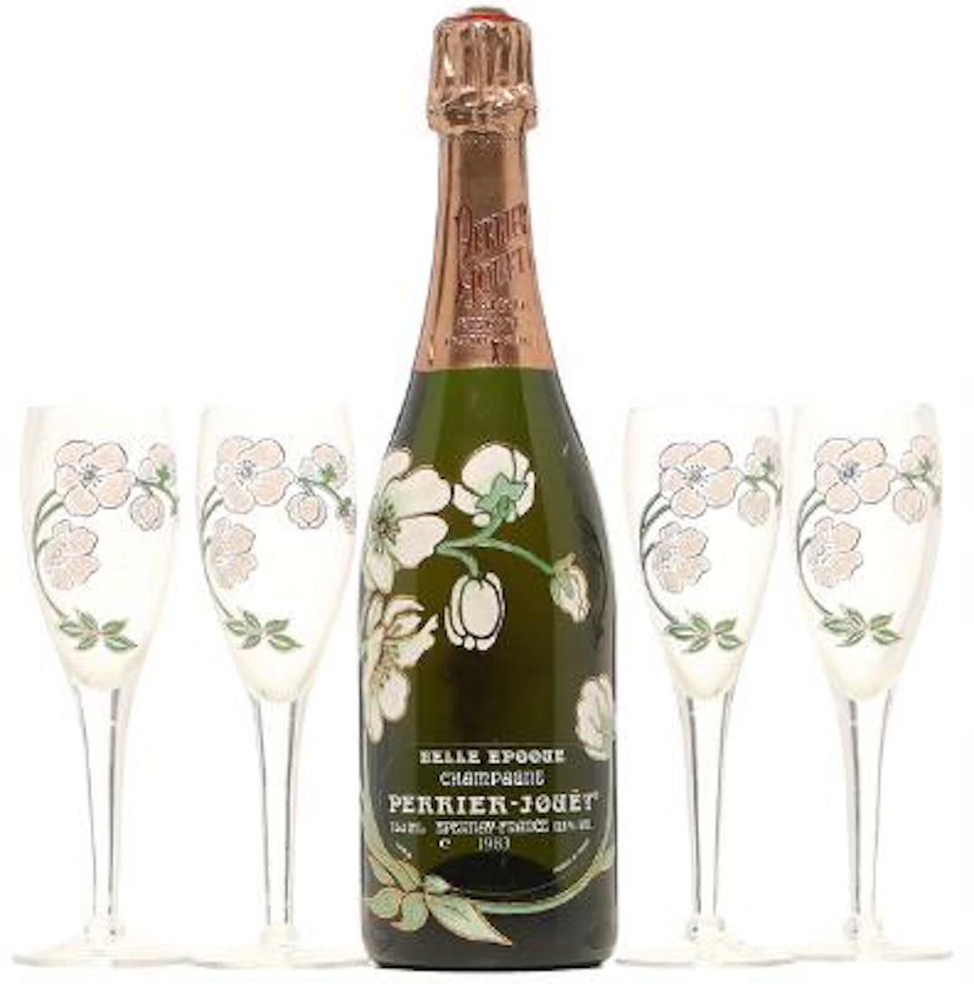 1 bt. Champagne "Belle Epoque", Perrier-Jouët 1983 A (hf/in). Oc.