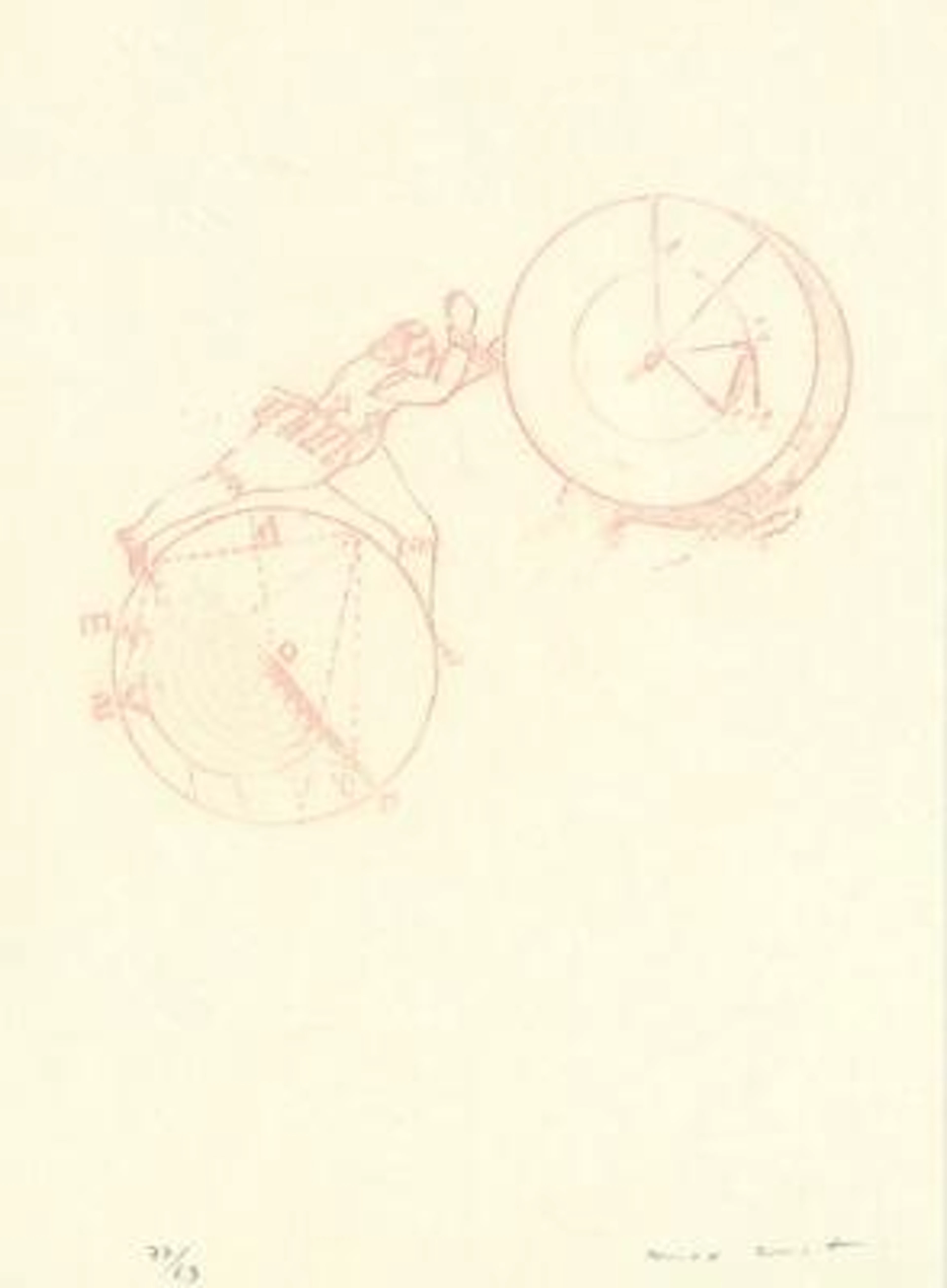 Max Ernst: "The Logician" from Lewis Carroll's Wunderhorn, 1970. Signed