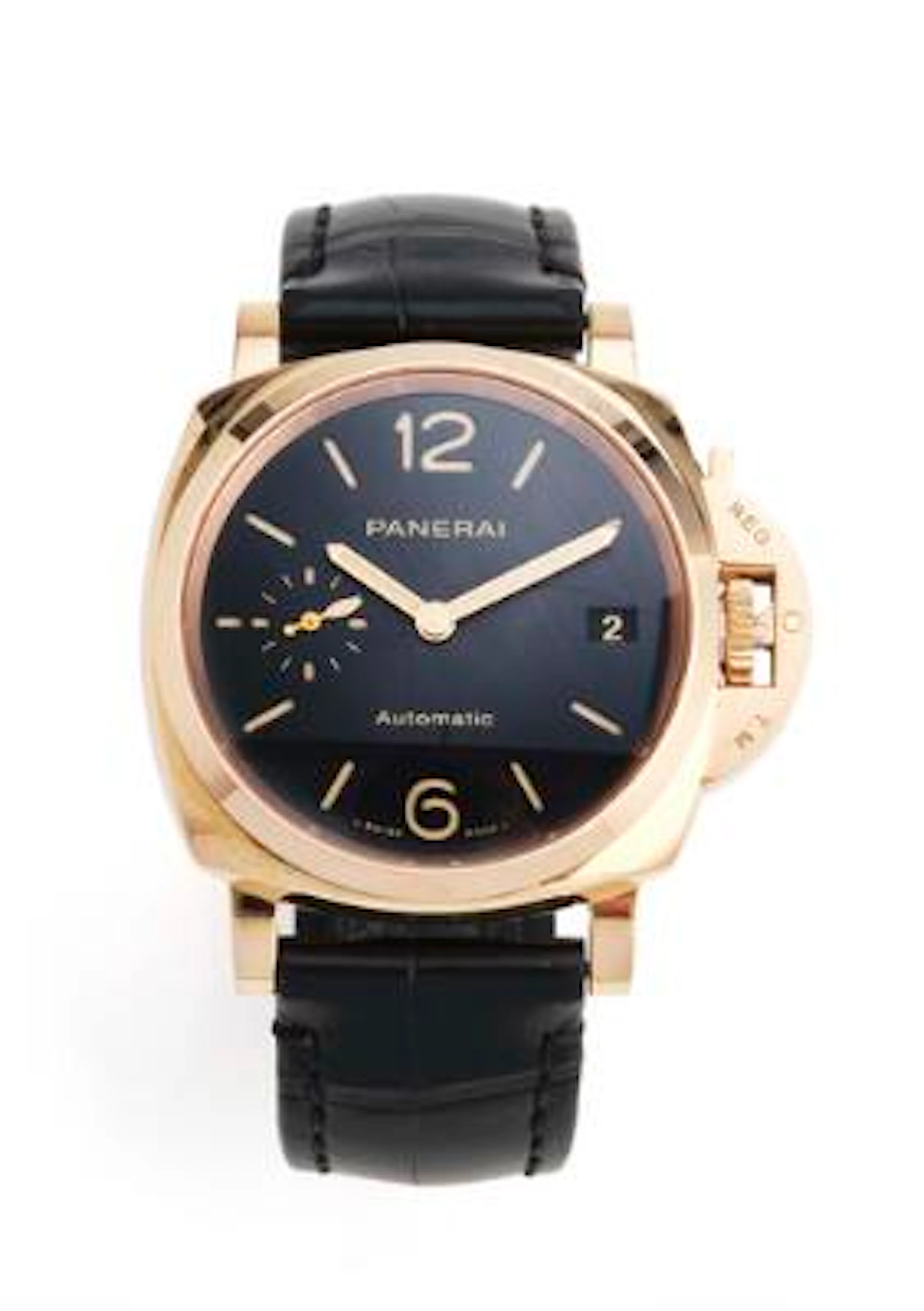 Panerai: Luminor Due of 18k gold, ref. OP7282. Mechanical movement
