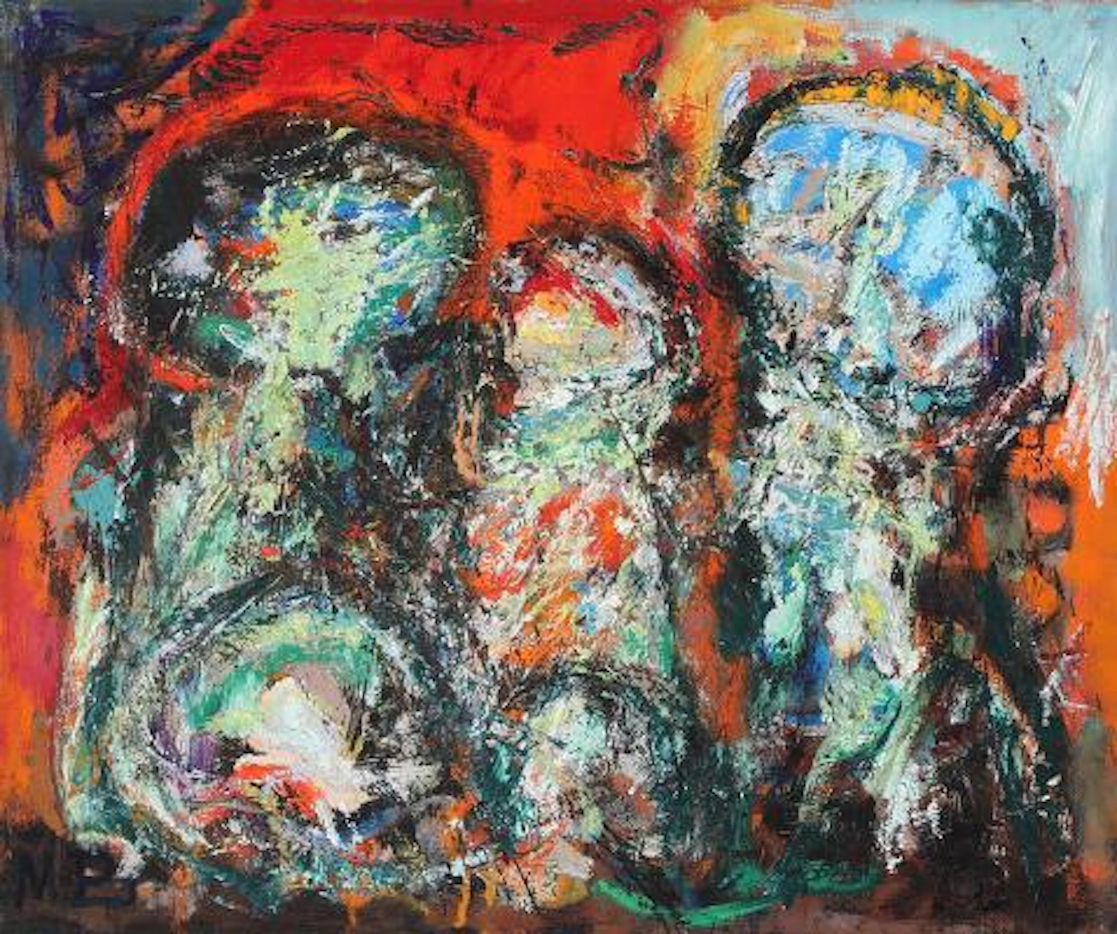 Mogens Balle: Untitled. Signed MB. Oil on canvas. 46 x 55 cm. – Bruun