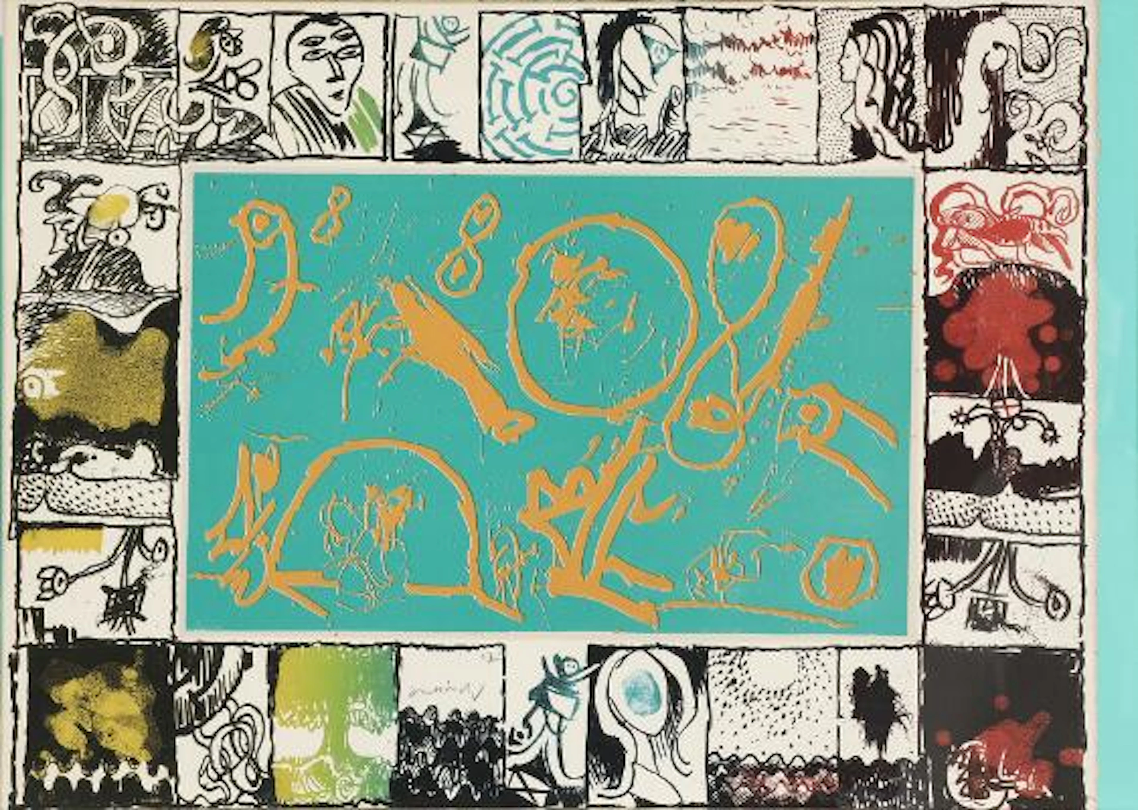 Pierre Alechinsky: "Illusion d'optique". Signed Alechinsky 67, ed.