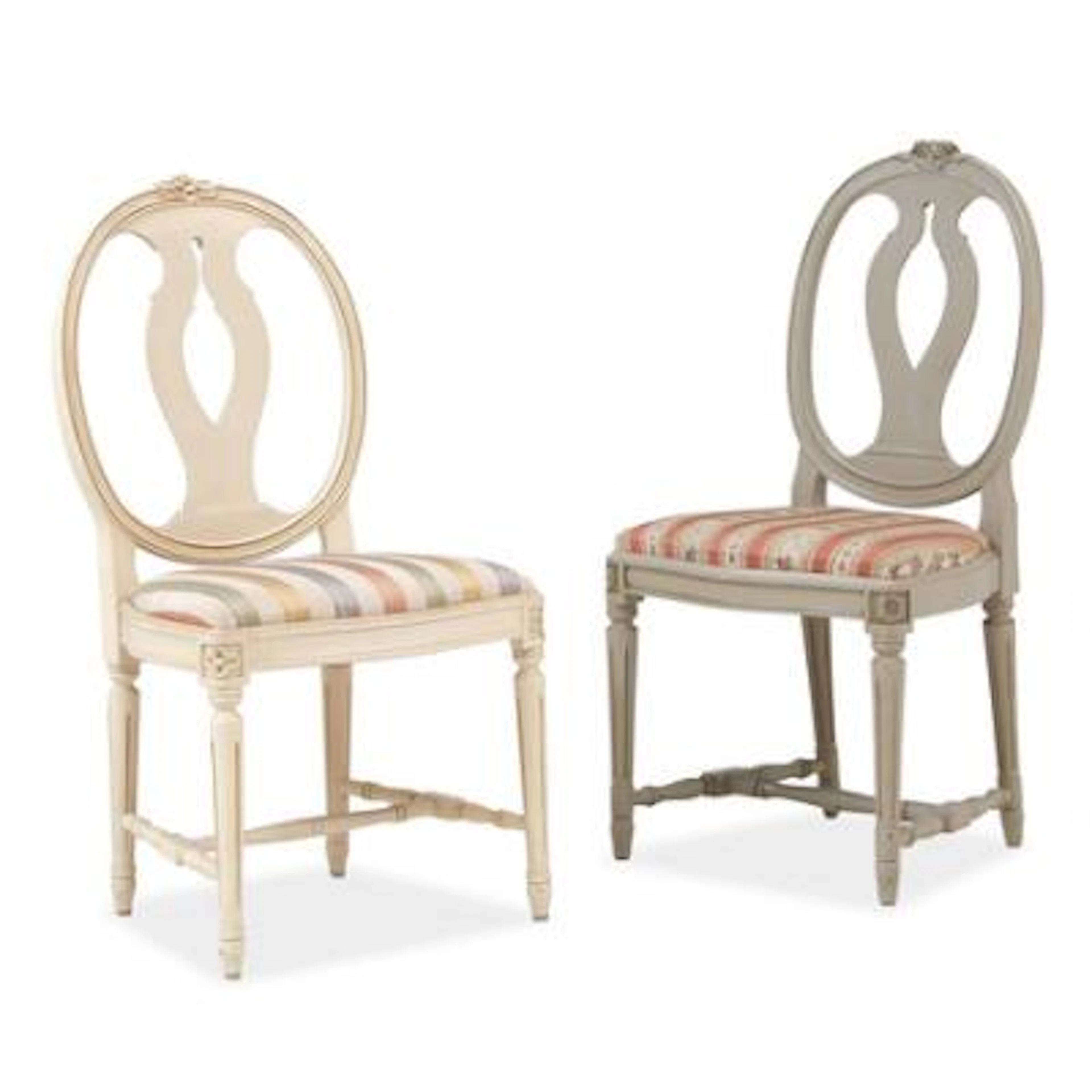 A set of 10 and 6 Swedish dining chairs 'Svenska modelen'. Gustavian