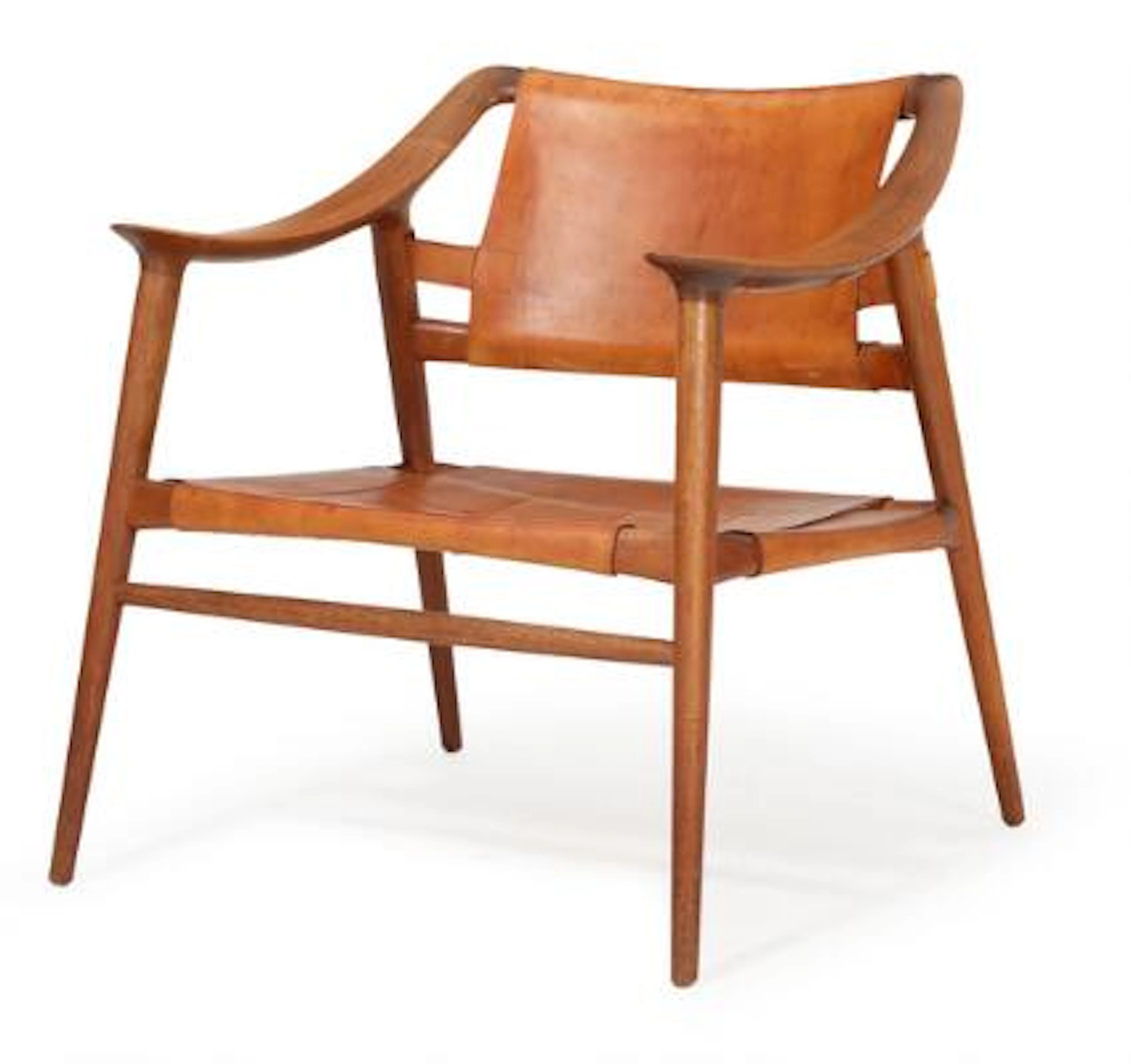 Rolf Rastad & Adolf Relling: "Bambi". Lounge chair with teak frame.