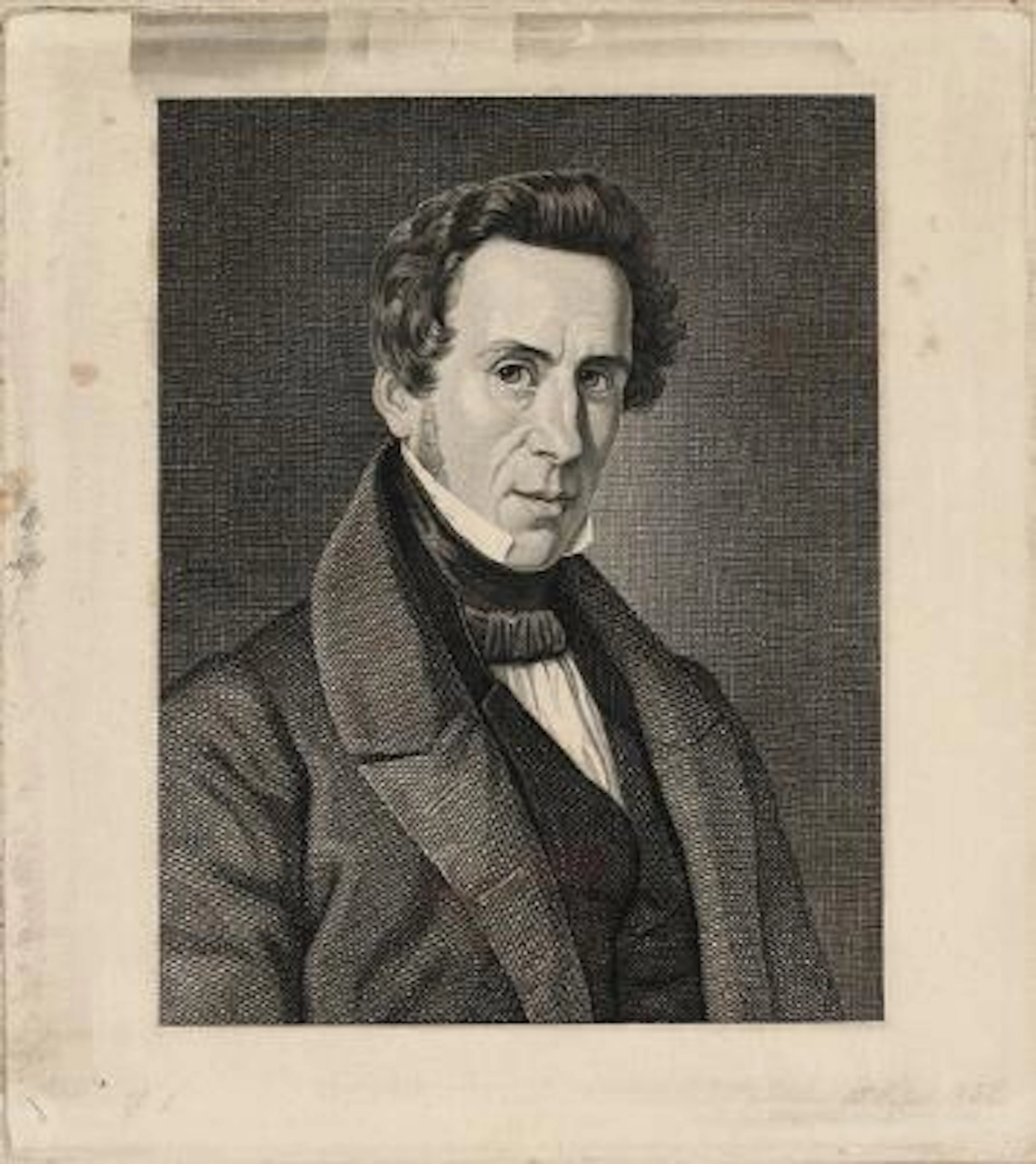 Erling Eckersberg (after Adam Müller): The painter Martinus Rørbye.