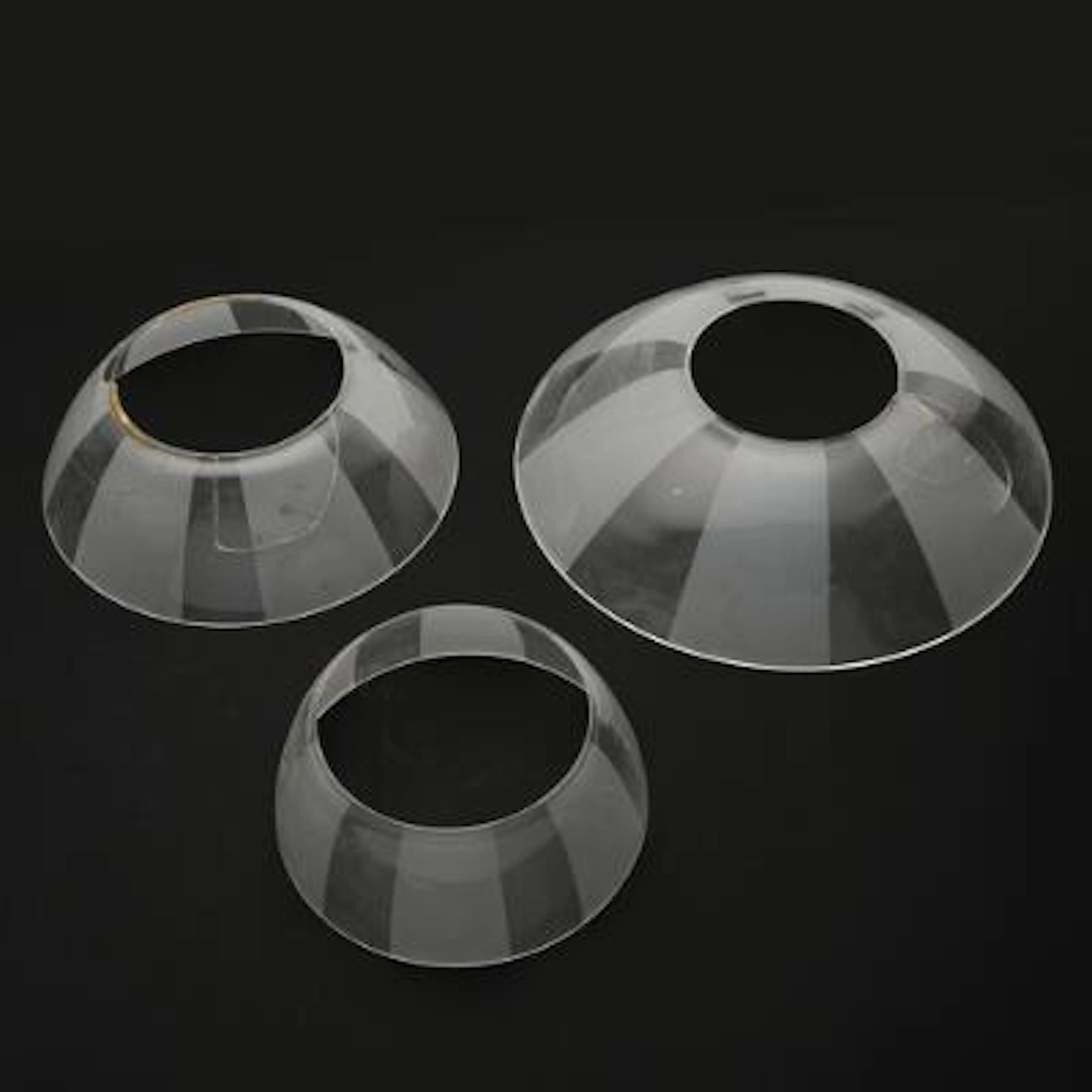Poul Henningsen: "Septima 5". E-5, F-5 and G-5. Glass spare shades