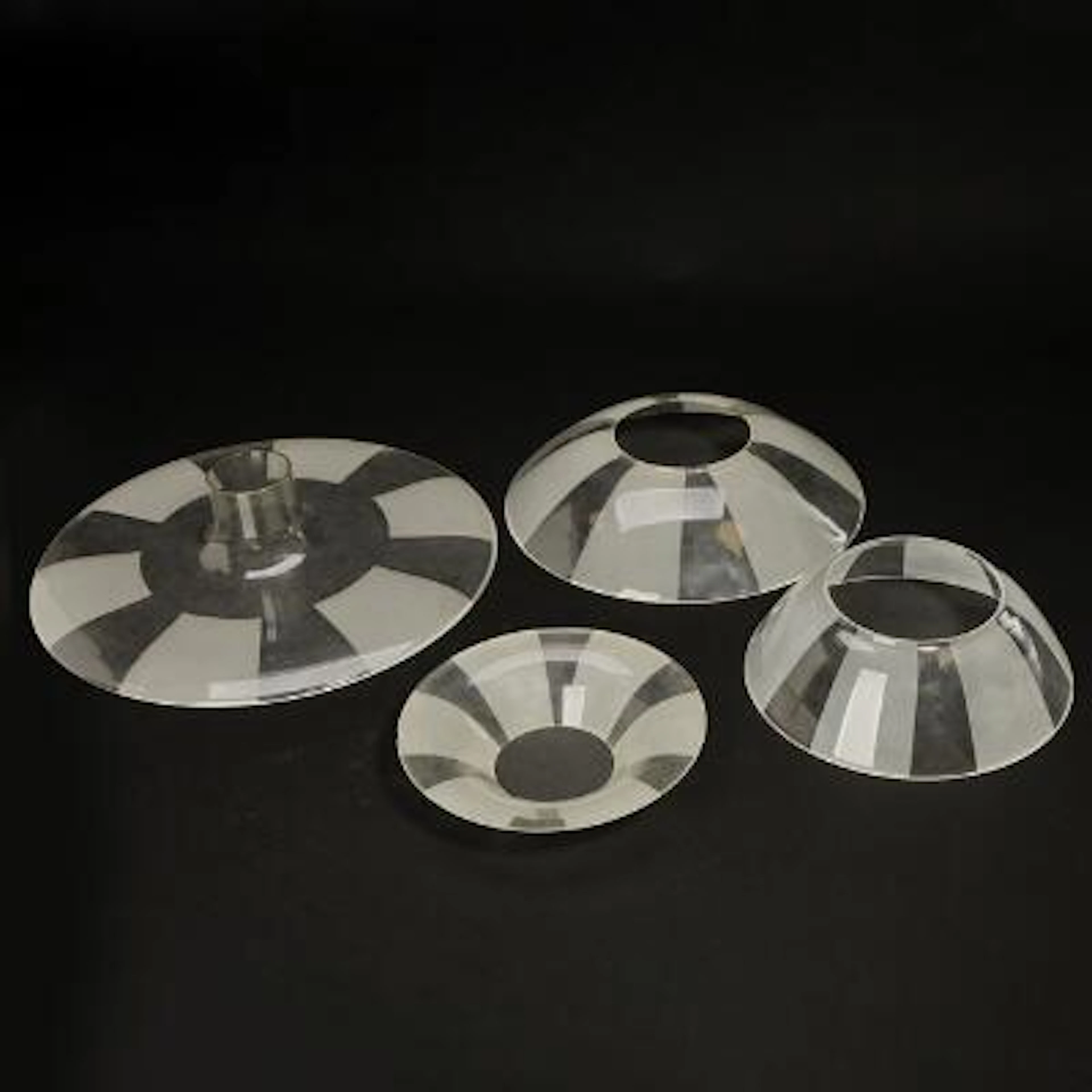 Poul Henningsen: Septima B-4, C-4, E-4, F-4 spare shades. Glass frosted