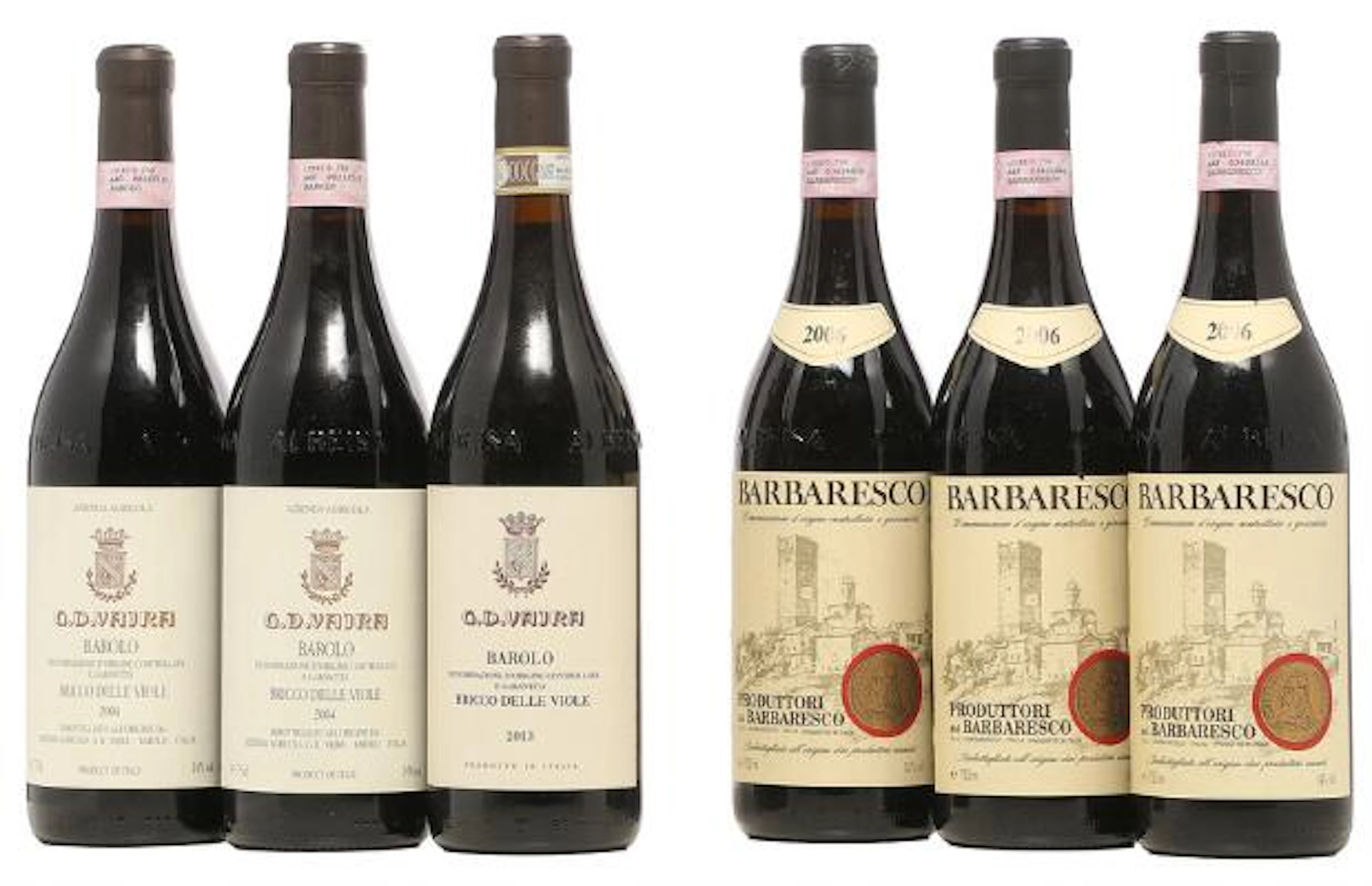 1 bt. Barolo "Bricco delle Viole", G. D. Vajra 2013 A (hf/in). etc.
