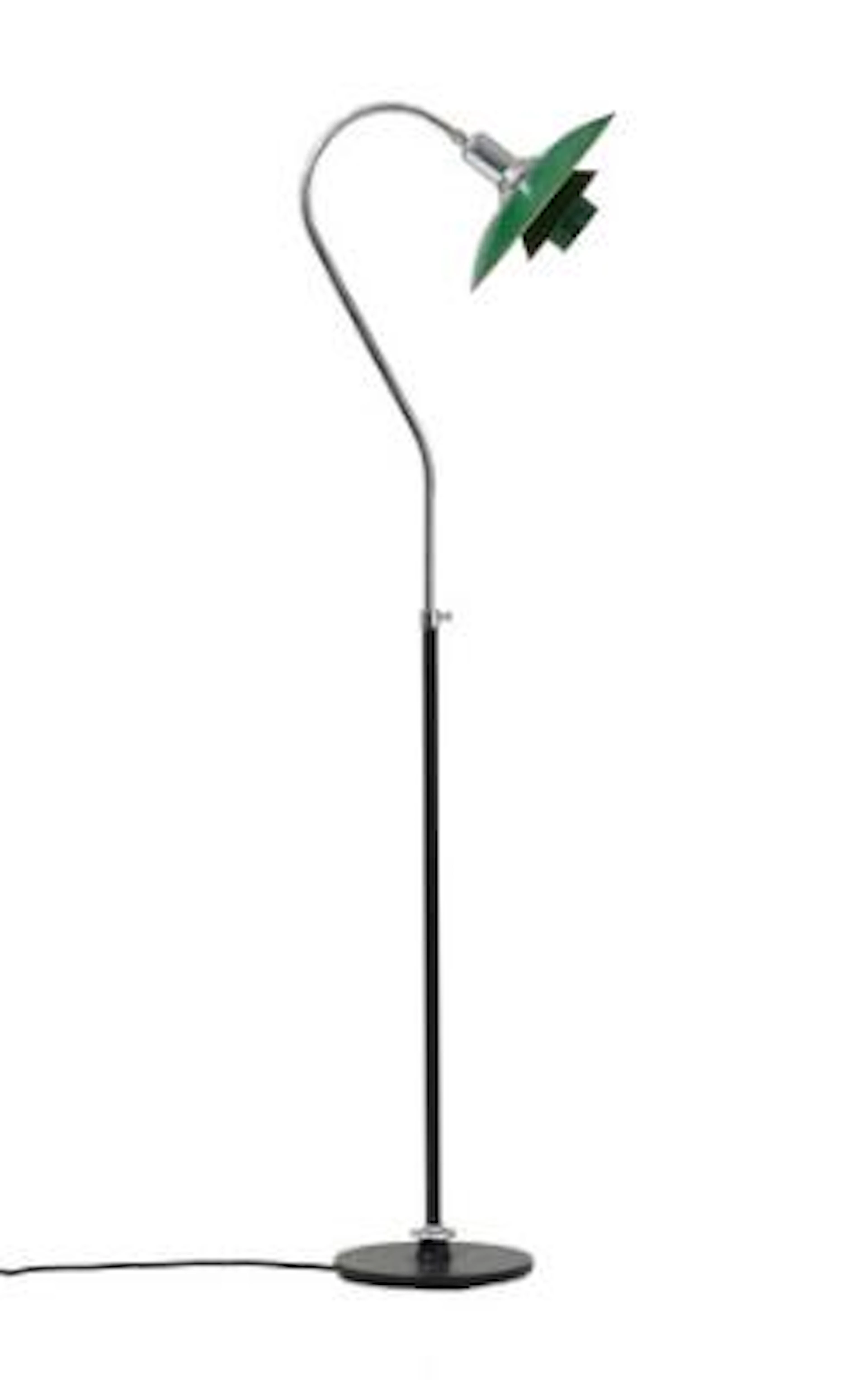 Poul Henningsen and others: Height adjustable floor lamp mounted with
