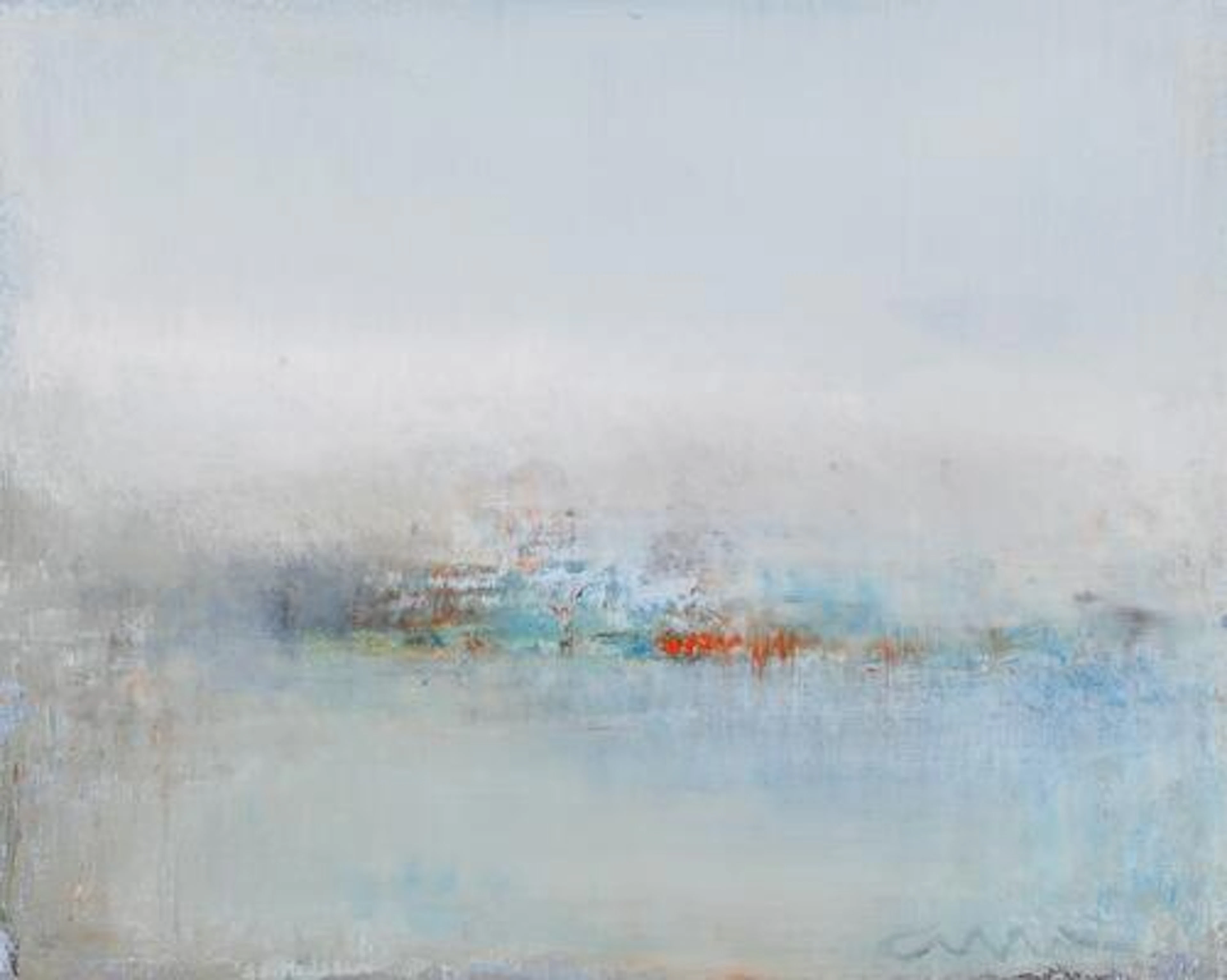 Albert Bertelsen: "Færøsk lys", 1999. Signed monogram. Acrylic on