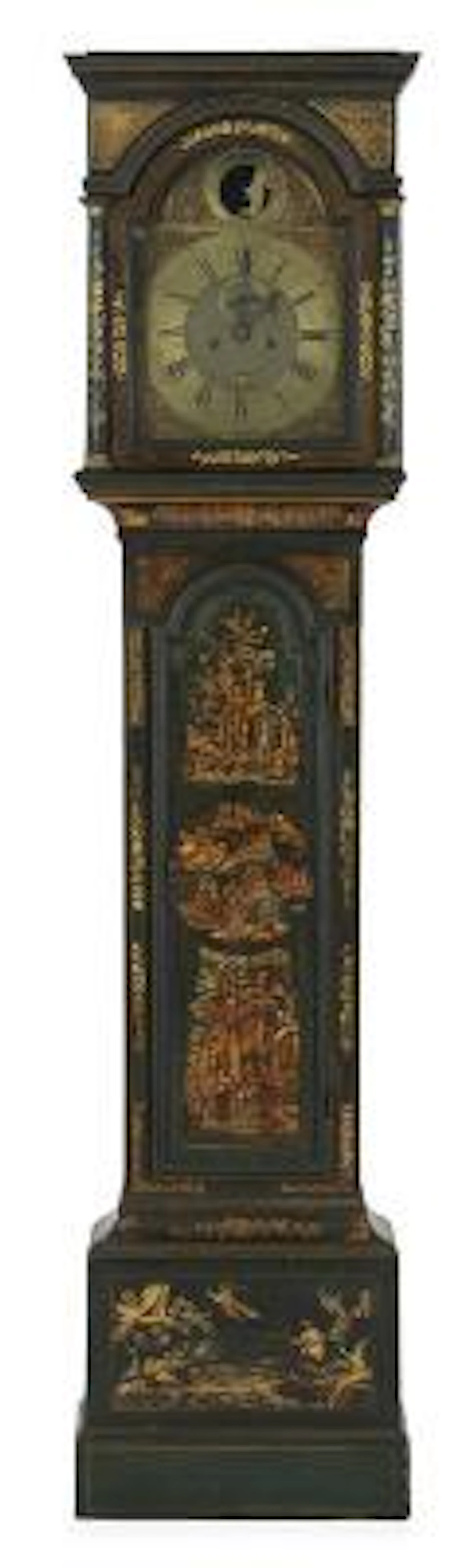 An English George III longcase clock. Signed 'John Charles, Portsmouth'.