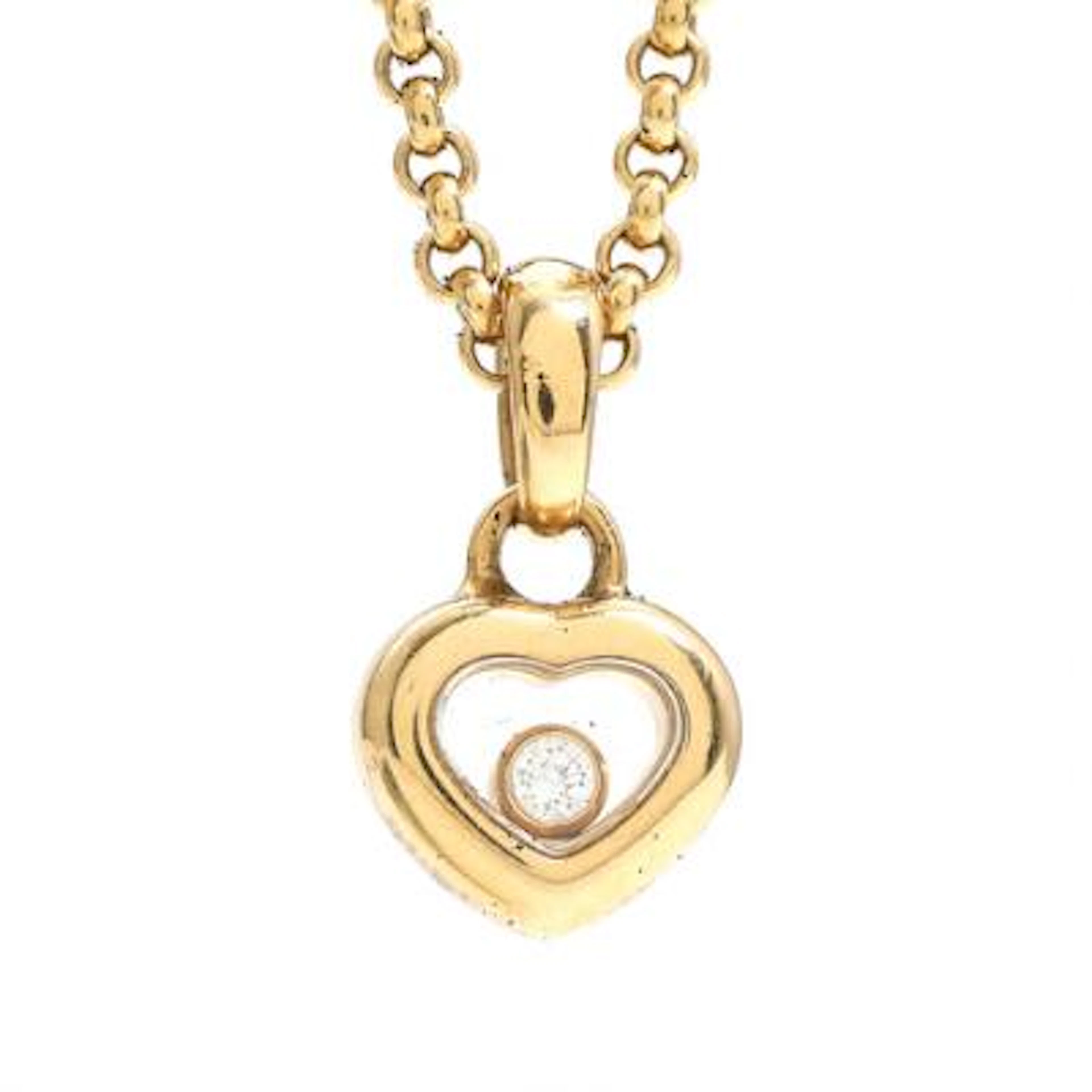 Chopard: A "Happy diamonds" diamond necklace set with brilliant-cut