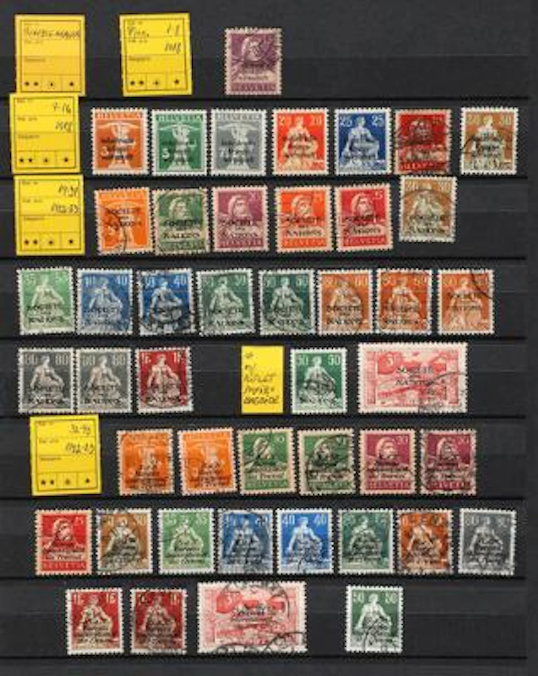 Switzerland. Impressive, original stock in app. 30 stockbooks. Just