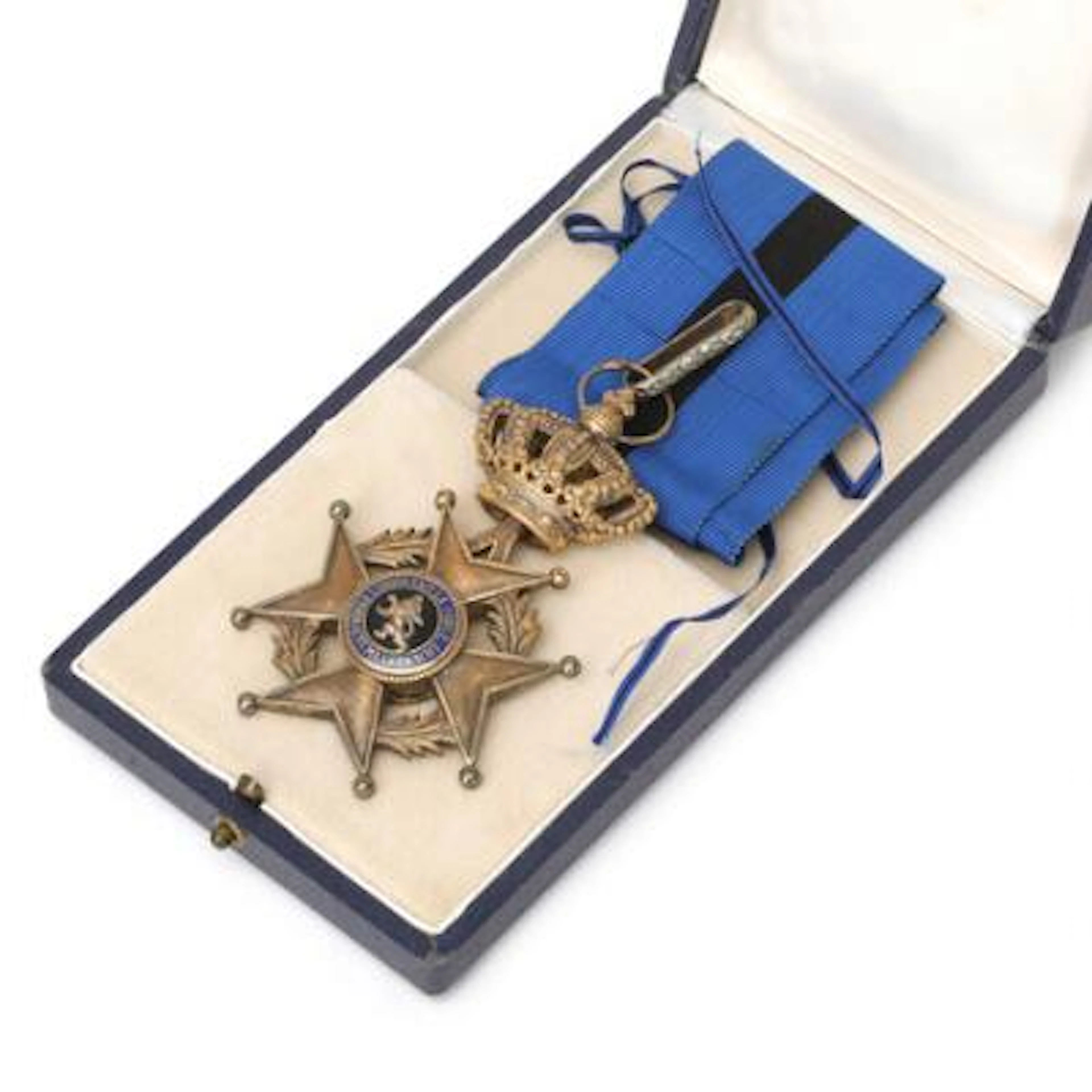 Belgium, Order of Leopold II, Ag, "Union fait la force. Eendracht