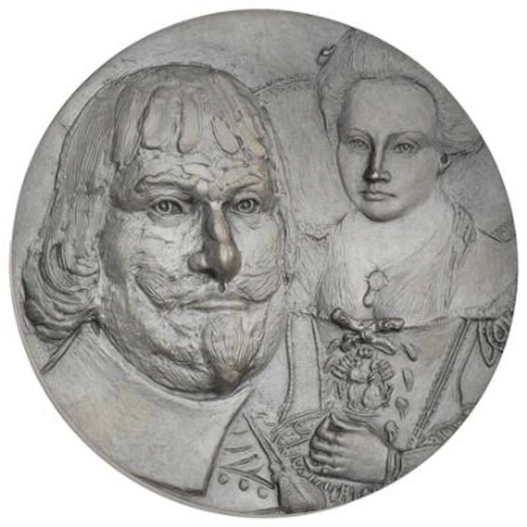 Christian IV, 1588-1988, Jan Petersen, Ag, 55 mm, 92.25 g in fineness