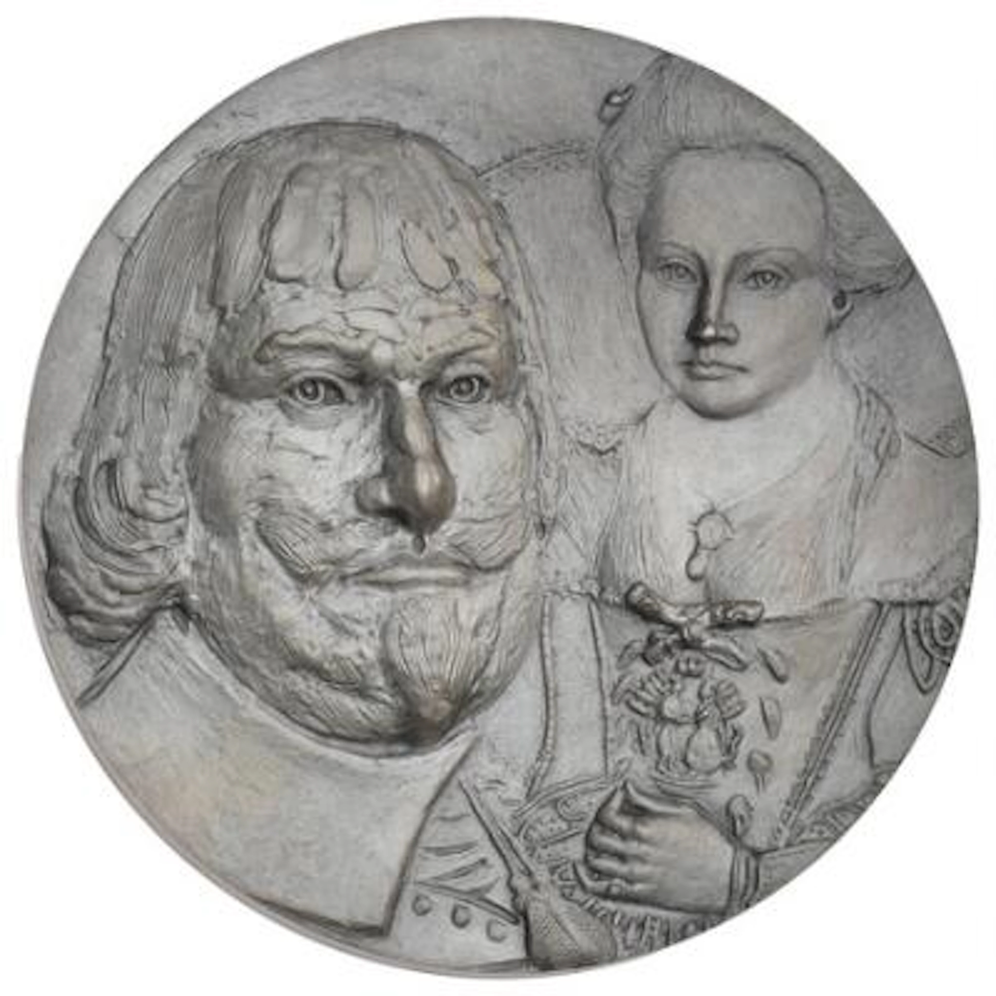 Christian IV, 1588-1988, Jan Petersen, Ag, 55 mm, 92.25 g in fineness