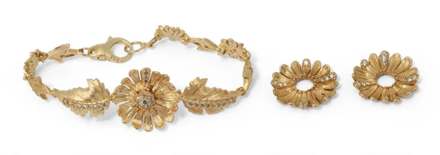 A diamond bracelet set with numerous brilliant-cut diamonds, mounted
