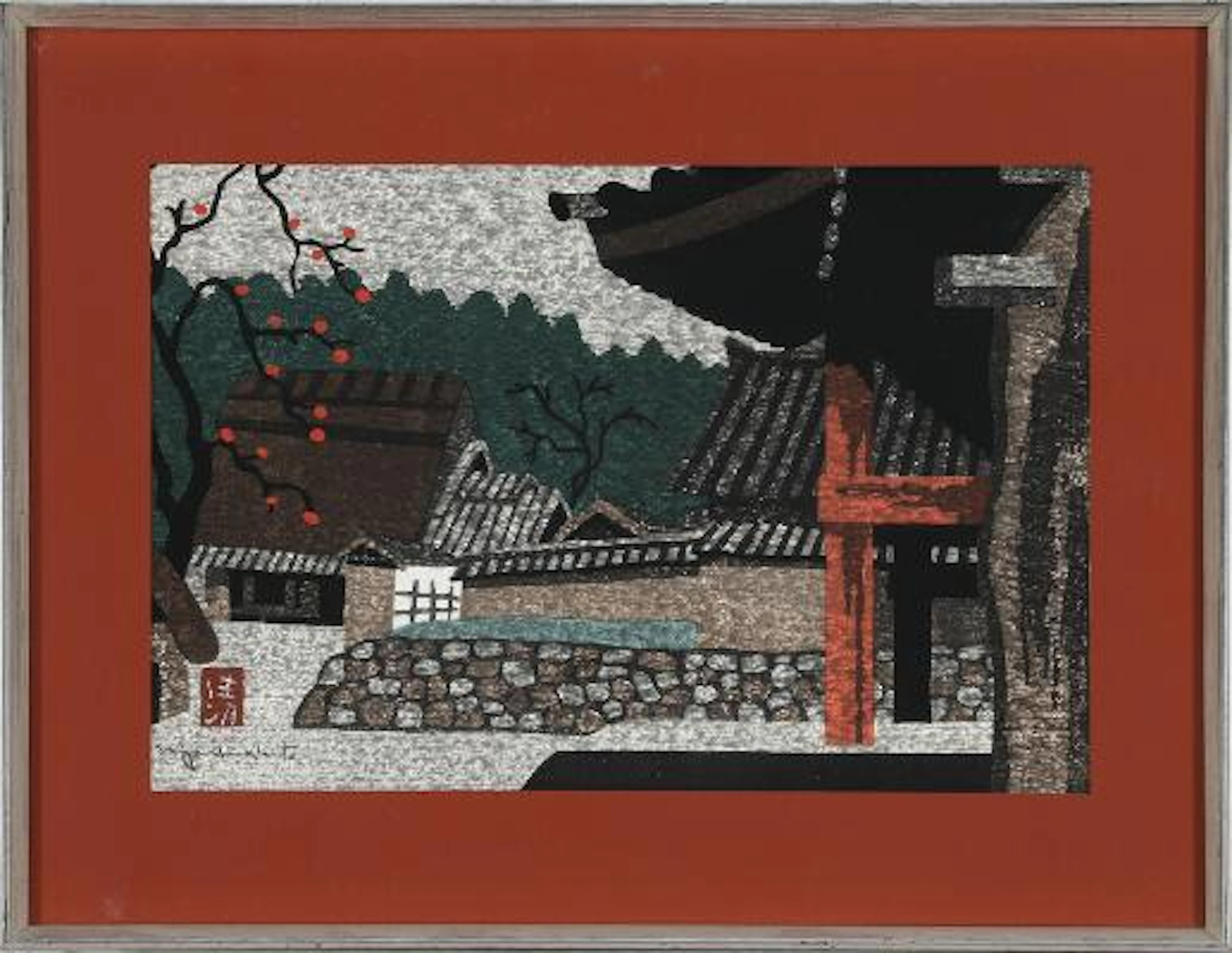 Tsuchiya Koitsu, Kiyoshi Saito, Mori Masamoto: Three japanese woodblocks