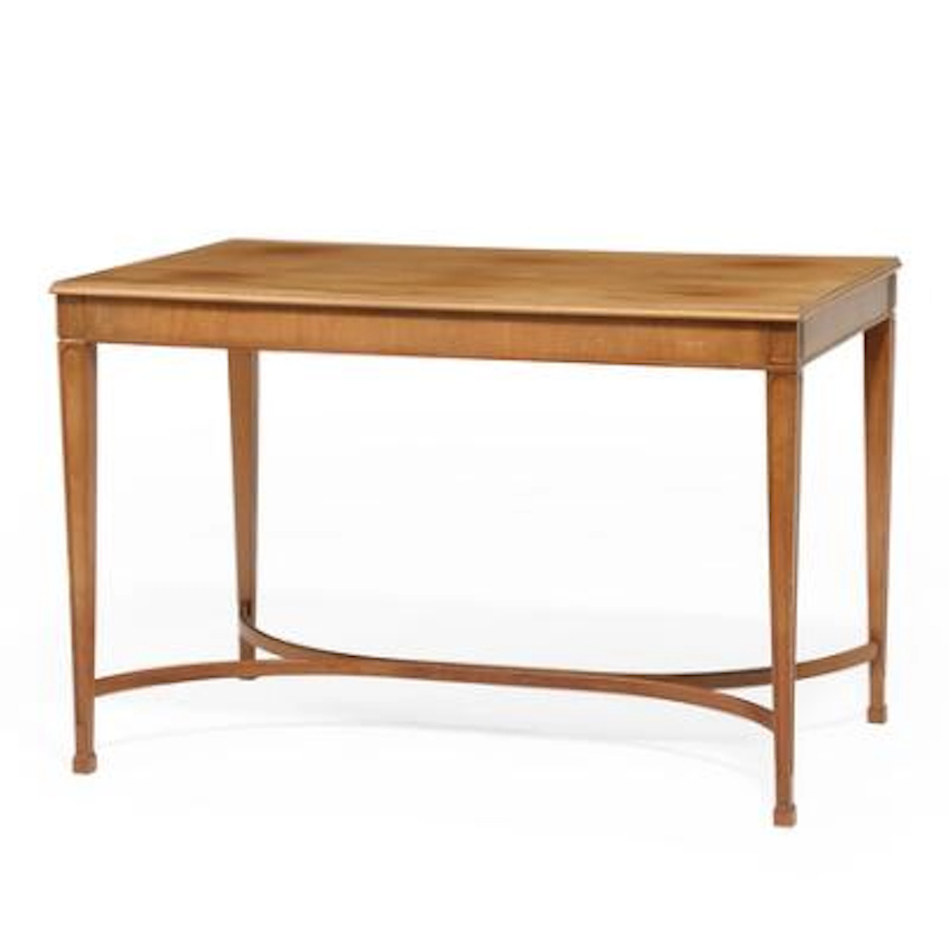 Danish cabinetmaker: Mahogany table with rectangular top. L. 103.5