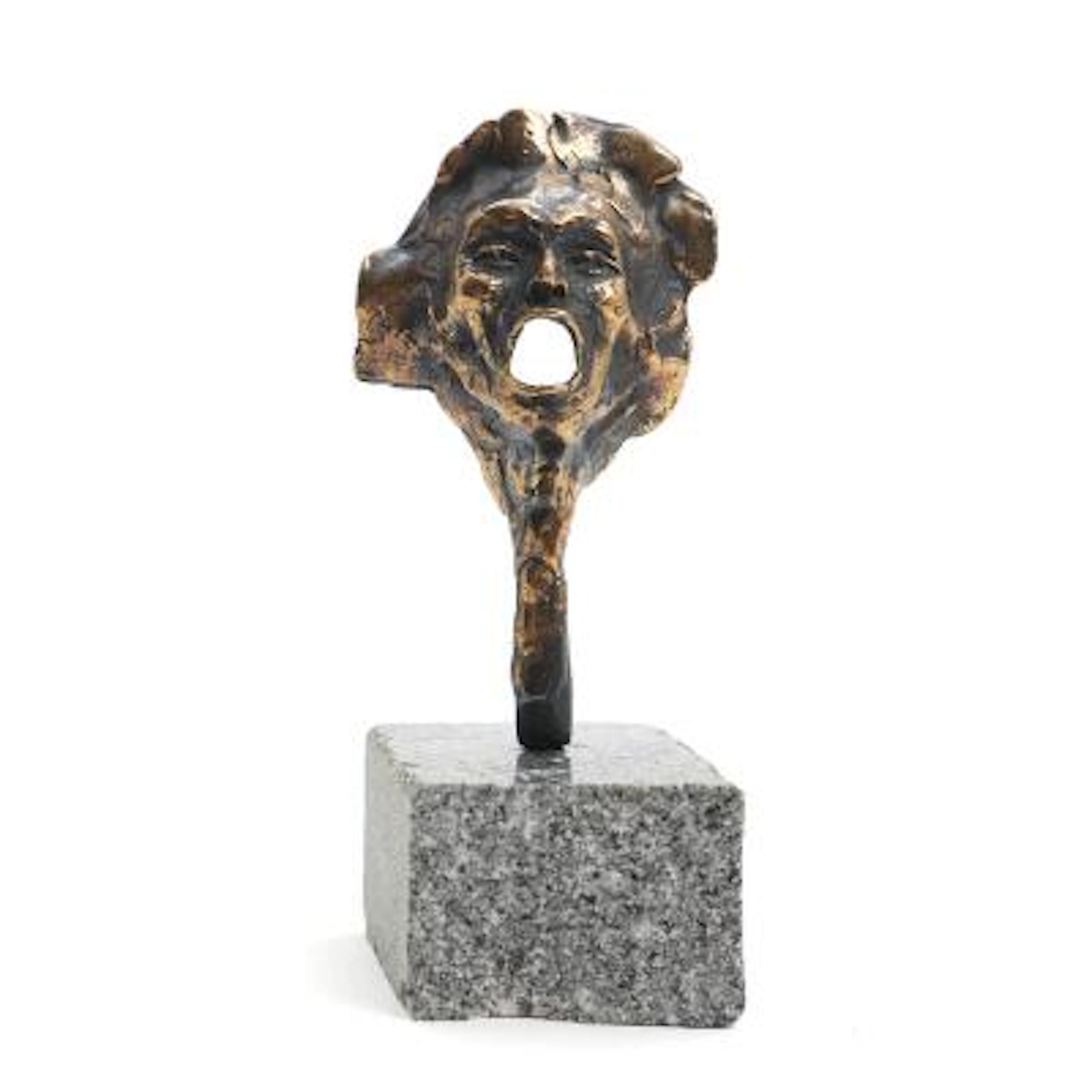 Jens Galschiøt: "Puk". Signed Jens Galschiøt, 31/300. Bronze on granite