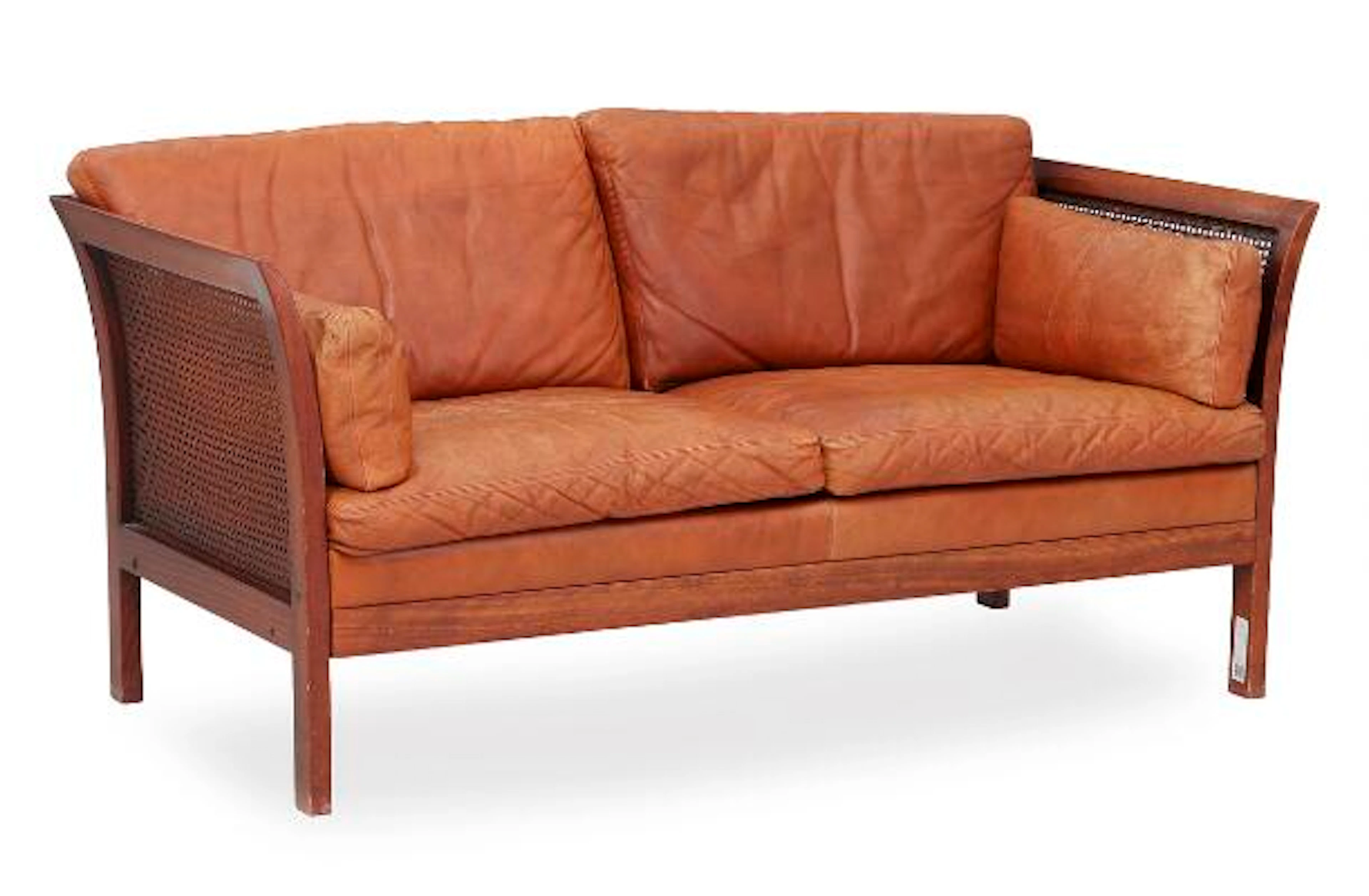 Arne Norell: "Rotang". Two-seater sofa and a pair of armchairs in