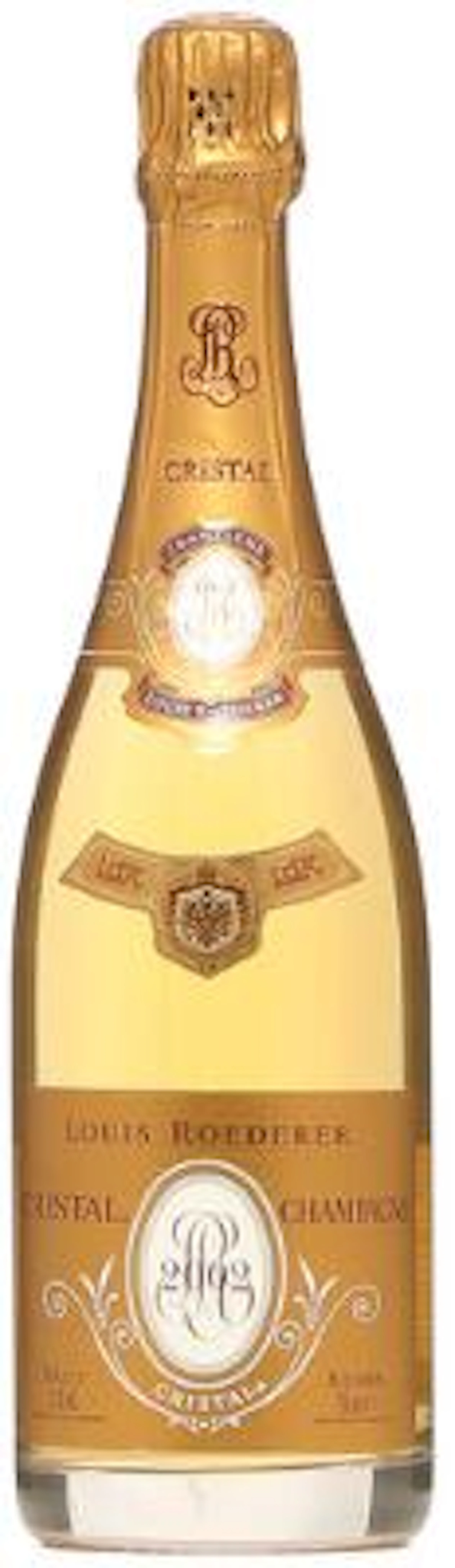 1 bt. Champagne "Cristal", Louis Roederer 2002 A (hf/in). – Bruun