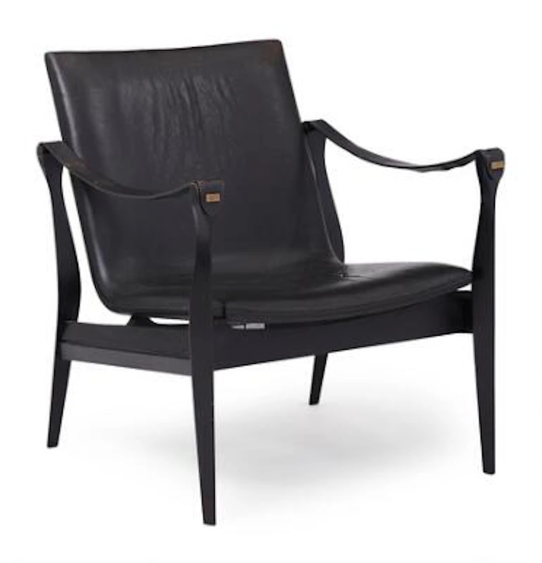 Ebbe Clemmensen, Karen Clemmensen: Safari chair in black ash wood