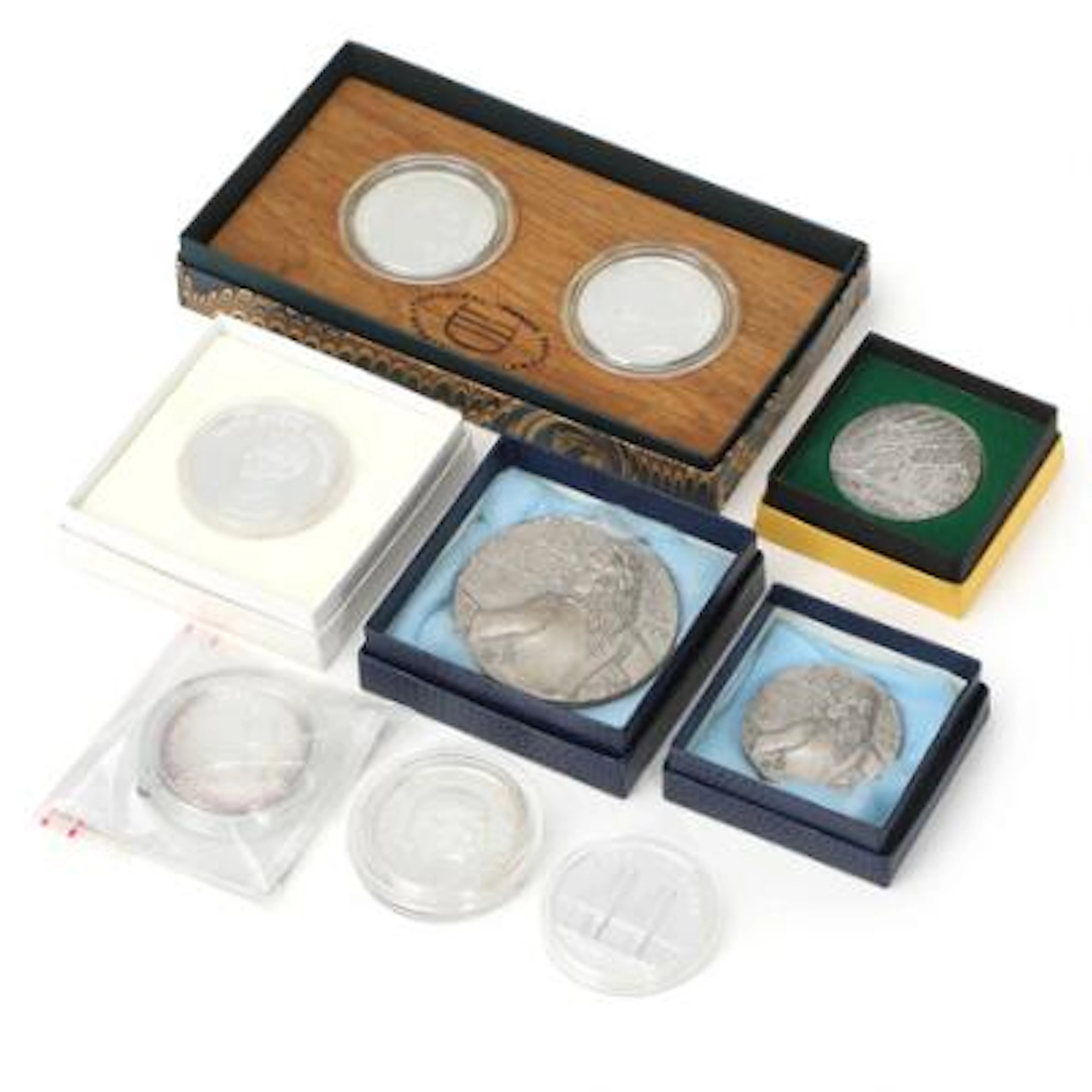 Collection of silver medals, in total 9 pcs – Bruun Rasmussen Auctioneers