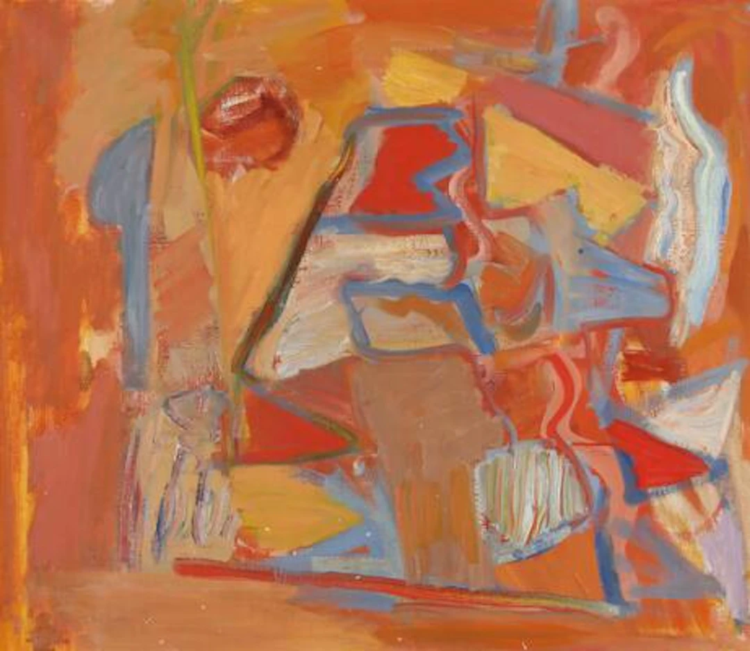 Carl Henrik Jensen: "Maleri X", 1969. Signed Carl Henrik J. with title