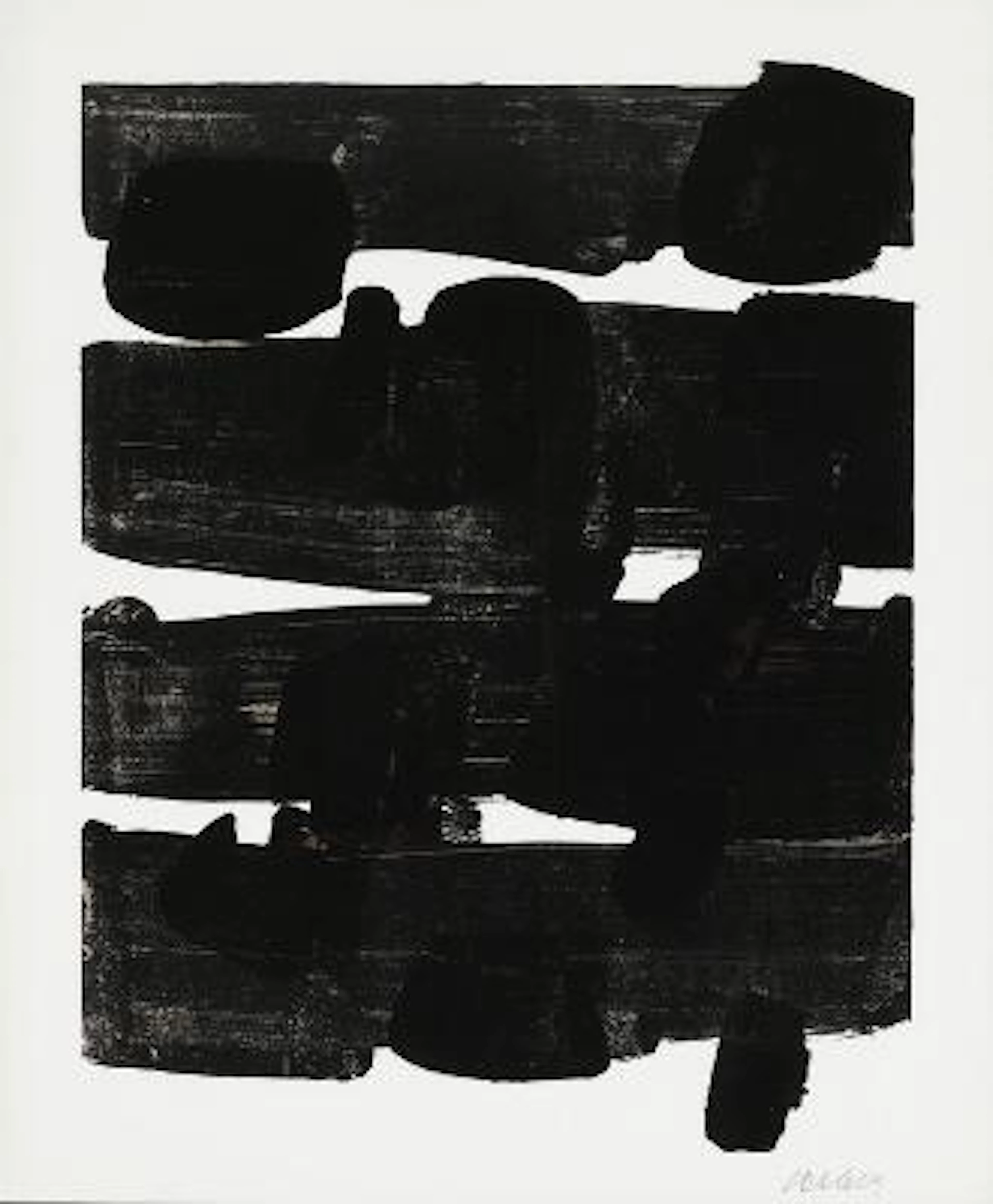 Pierre Soulages: "Donauschinger Musiktage (Lithographie No 12)", 1964.