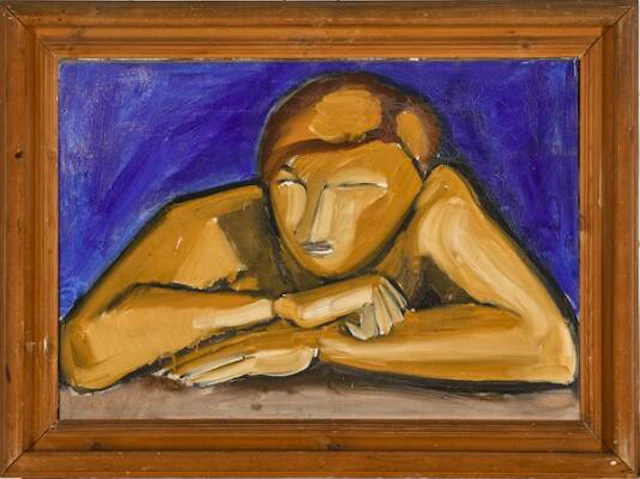 Asger Jorn: Untitled, c. 1936. Unsigned. Oil on canvas. 46 x 65 cm.