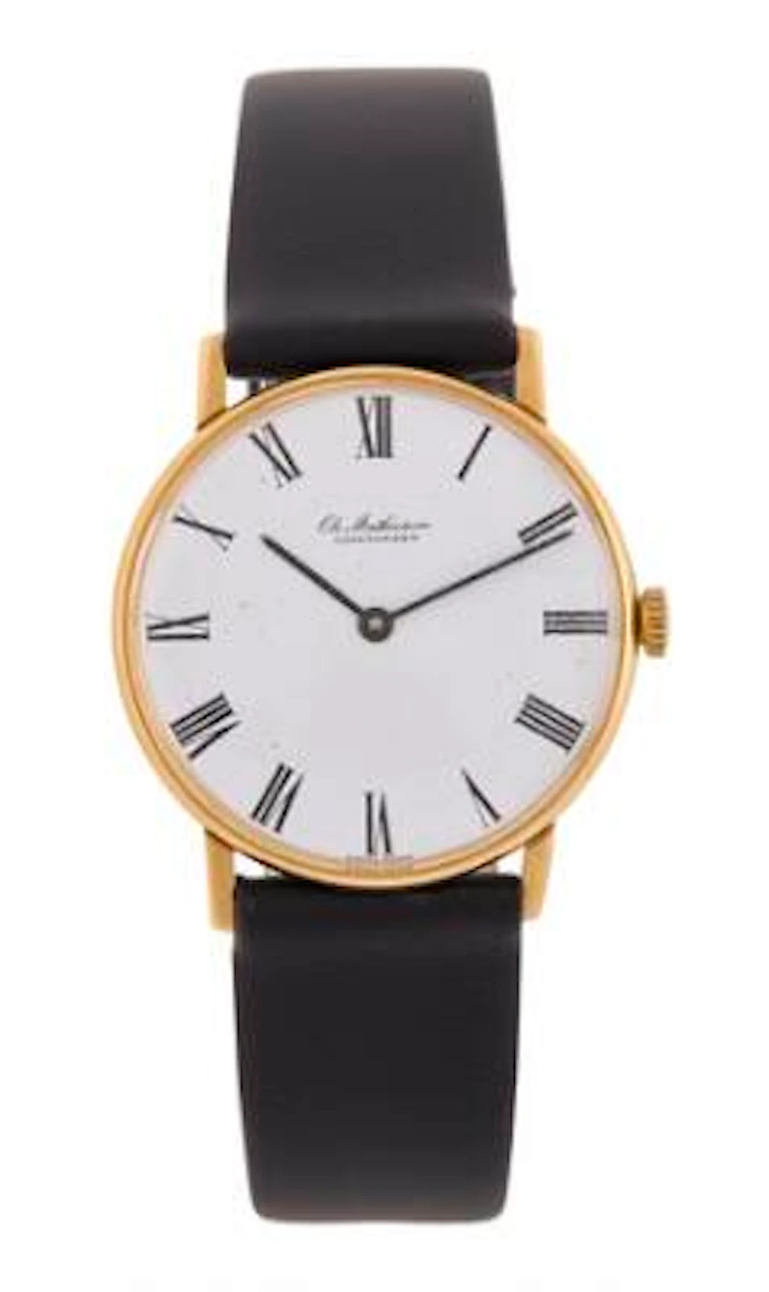 Ole Mathiesen: Classic of 18k gold, ref. OM.33.CL. Mechanical movement